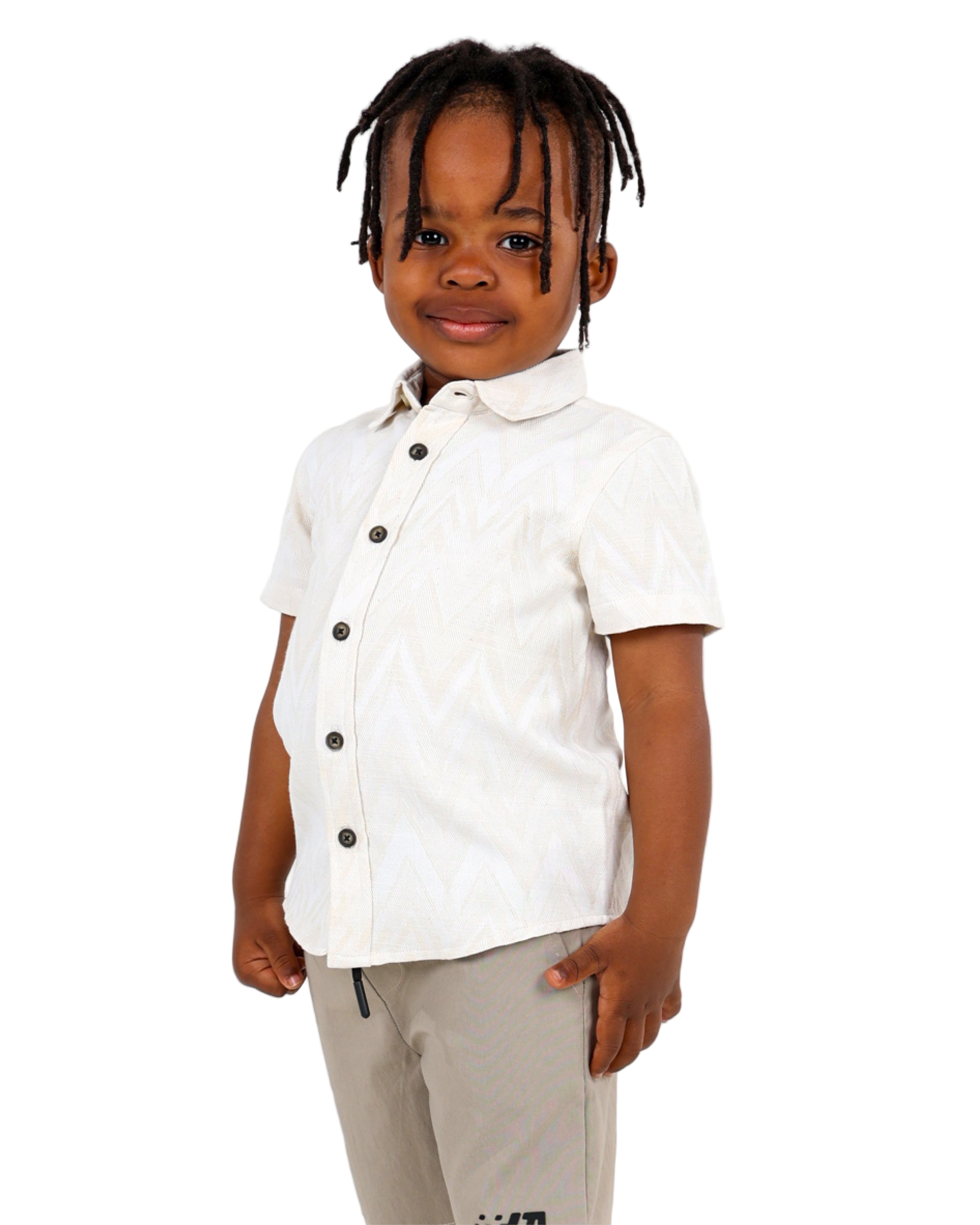 Short Sleeve Jacquard Shirt