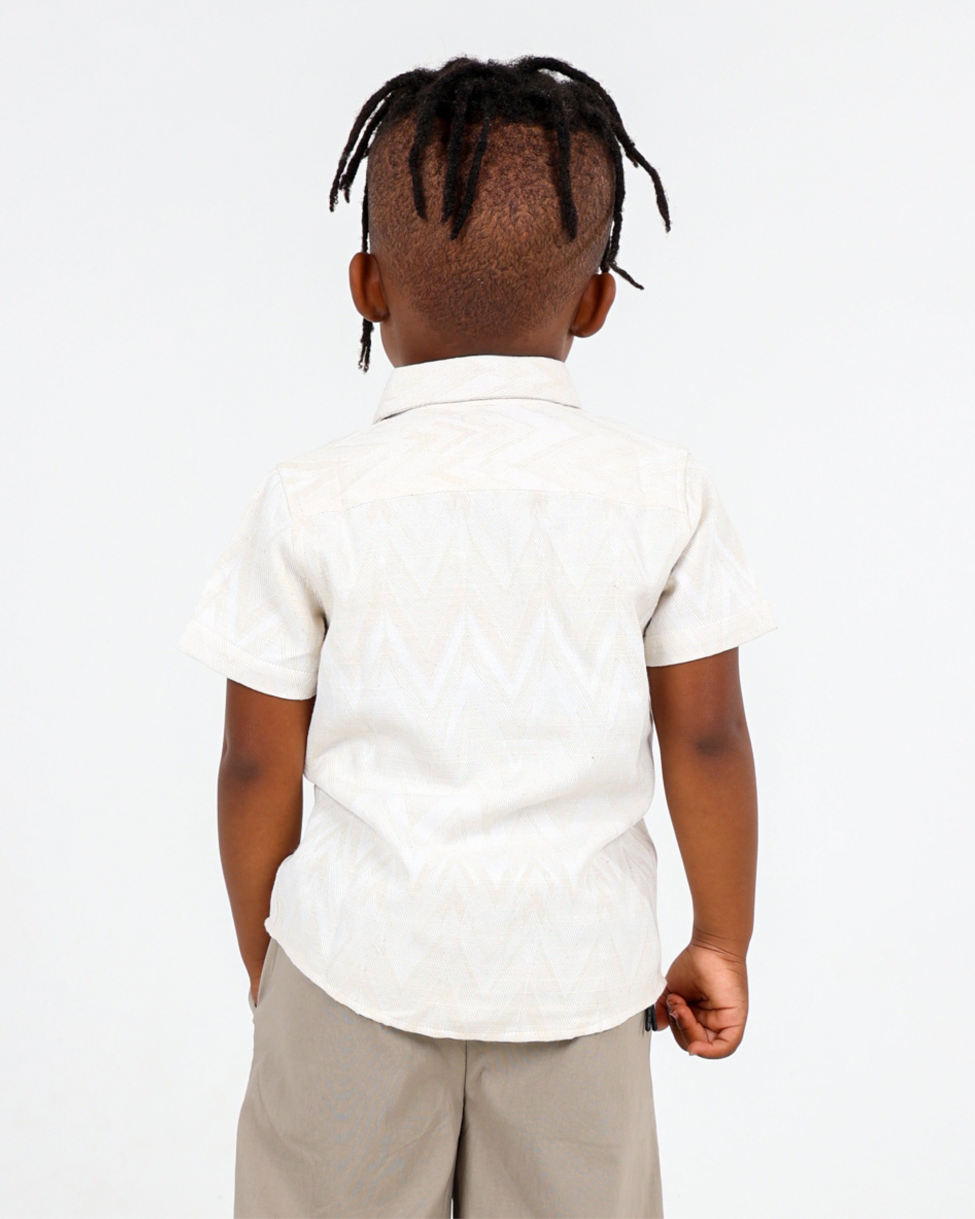 Short Sleeve Jacquard Shirt