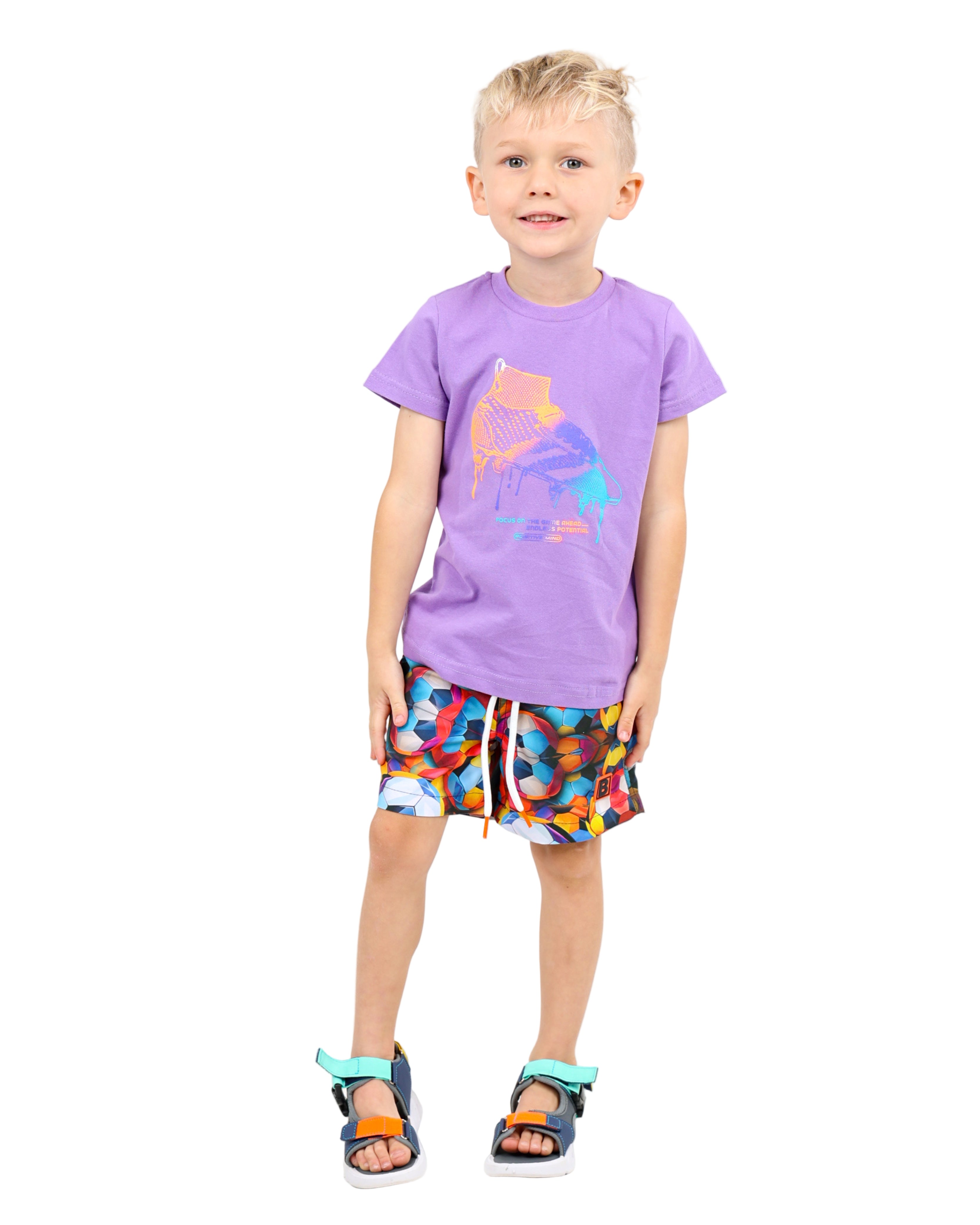 Football Print Shorts