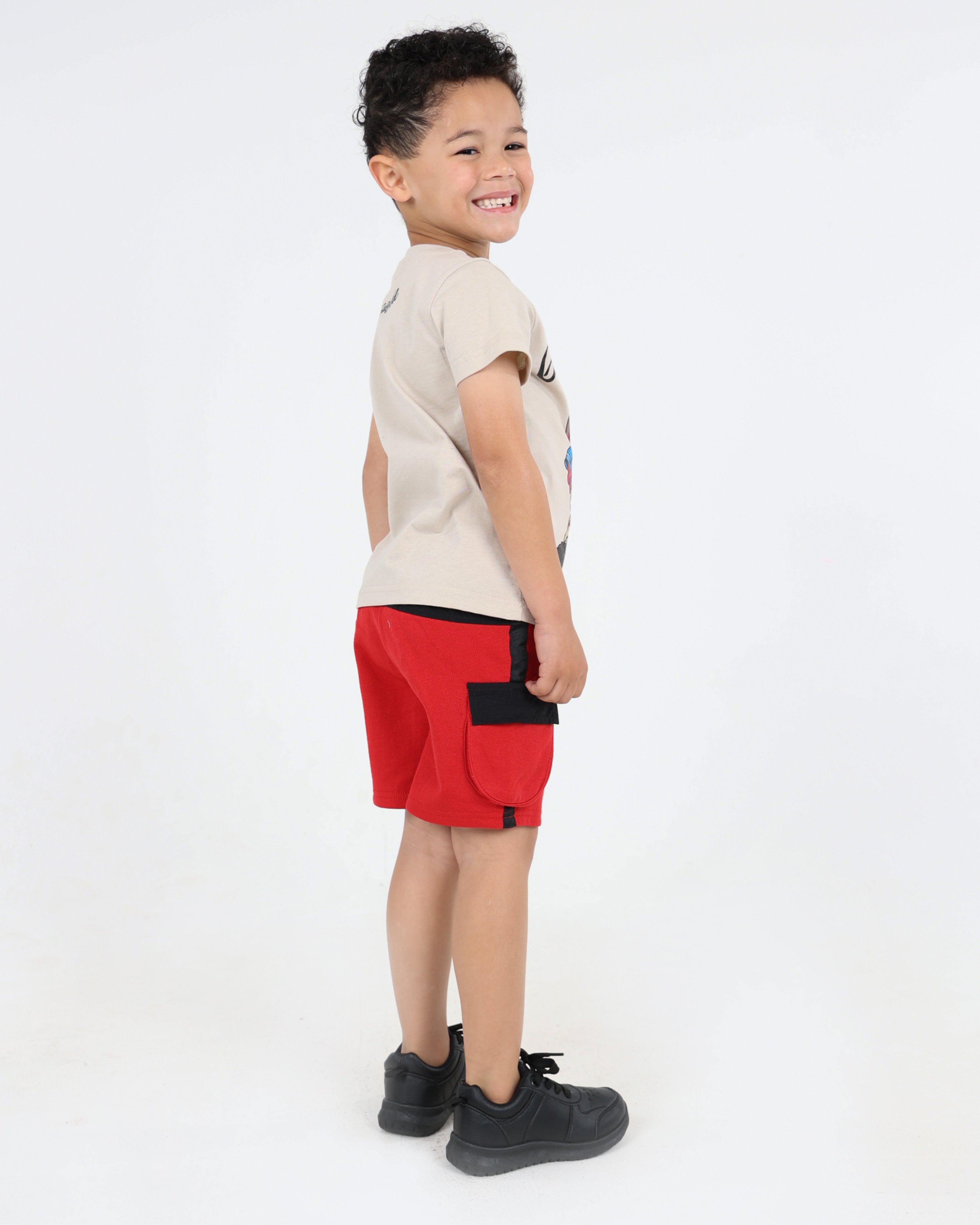 Taslon Contrast Cargo Shorts