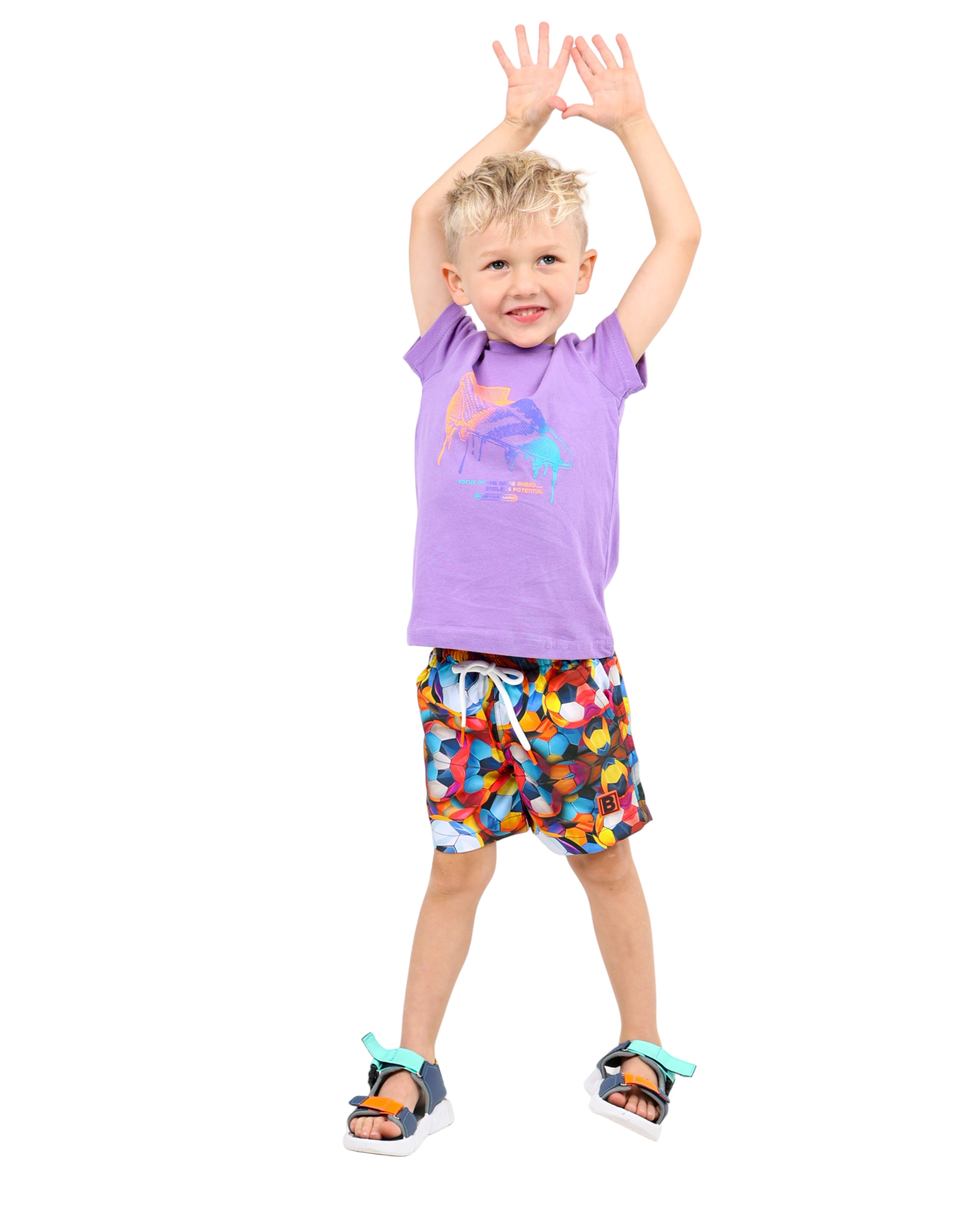 Football Print Shorts