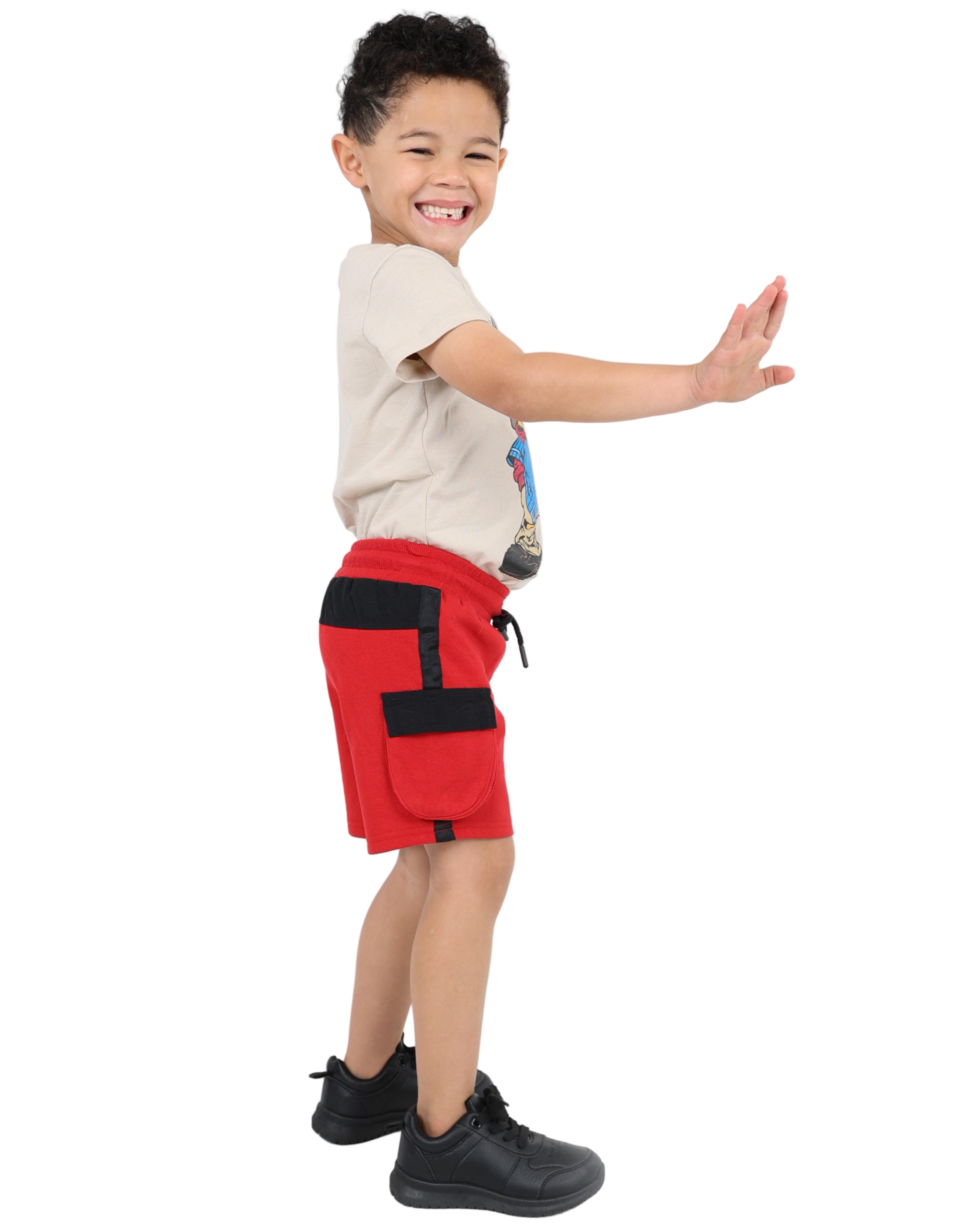 Taslon Contrast Cargo Shorts