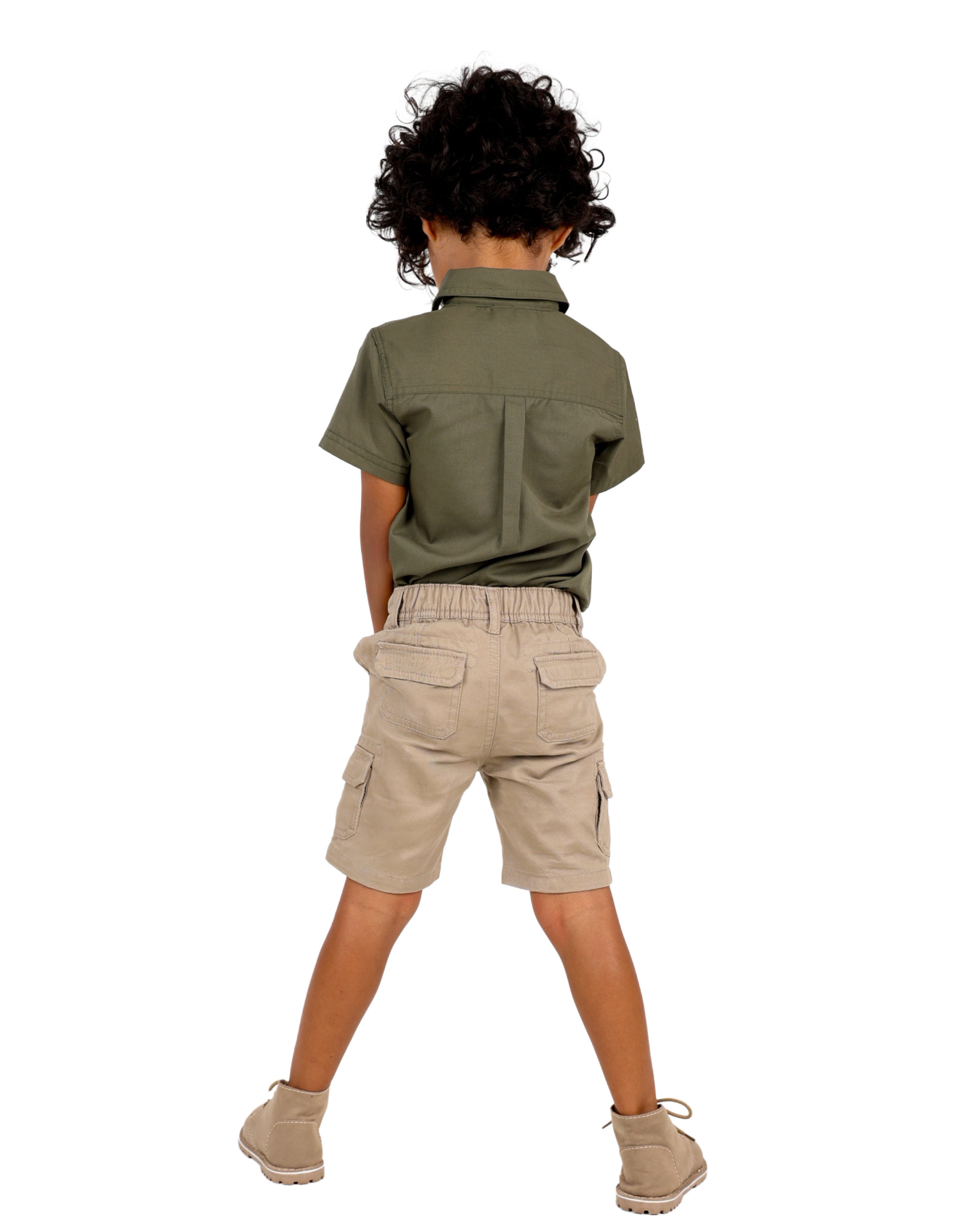 Okavango Beige Cargo Shorts