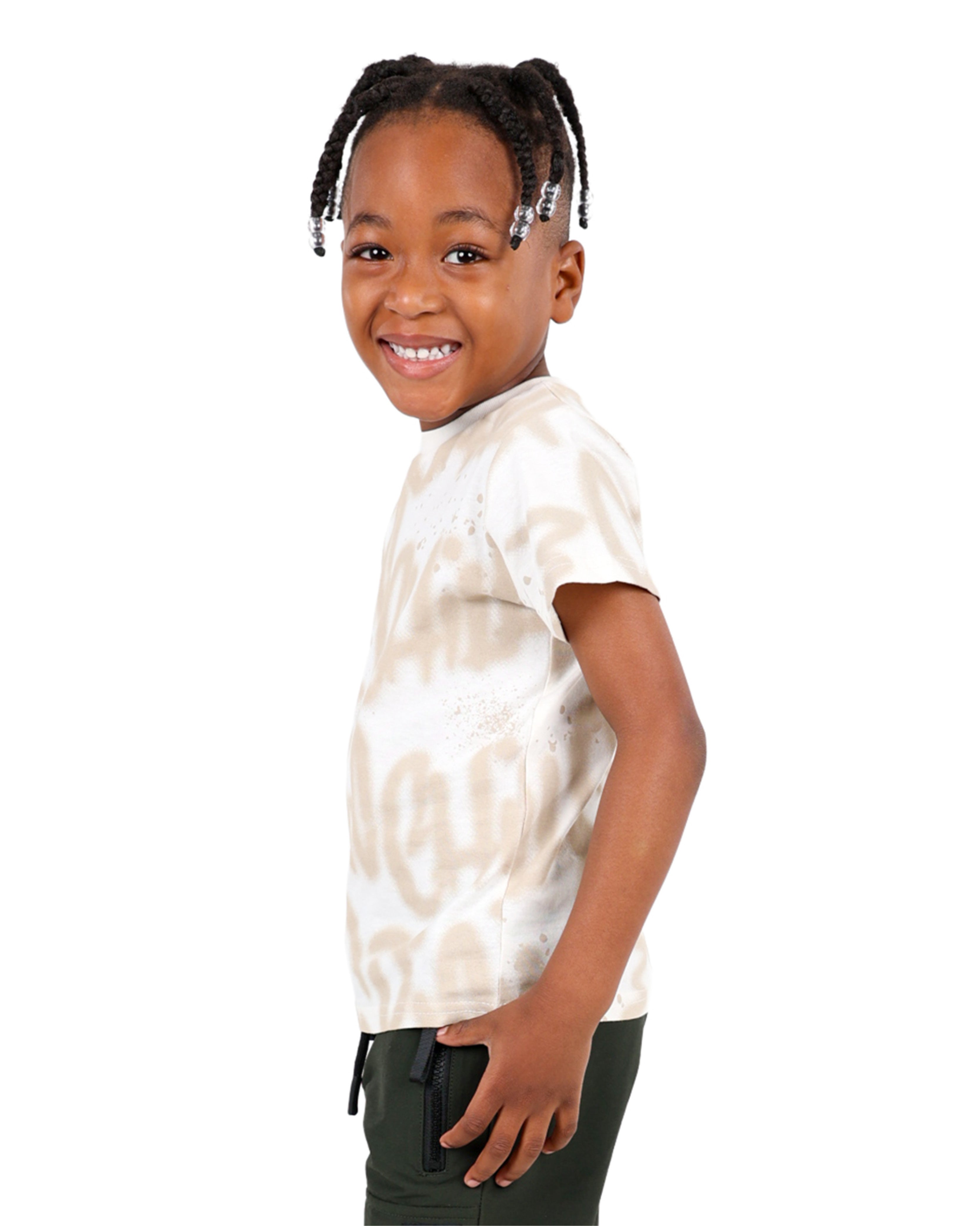 Short Sleeve Graffiti Print T-Shirt