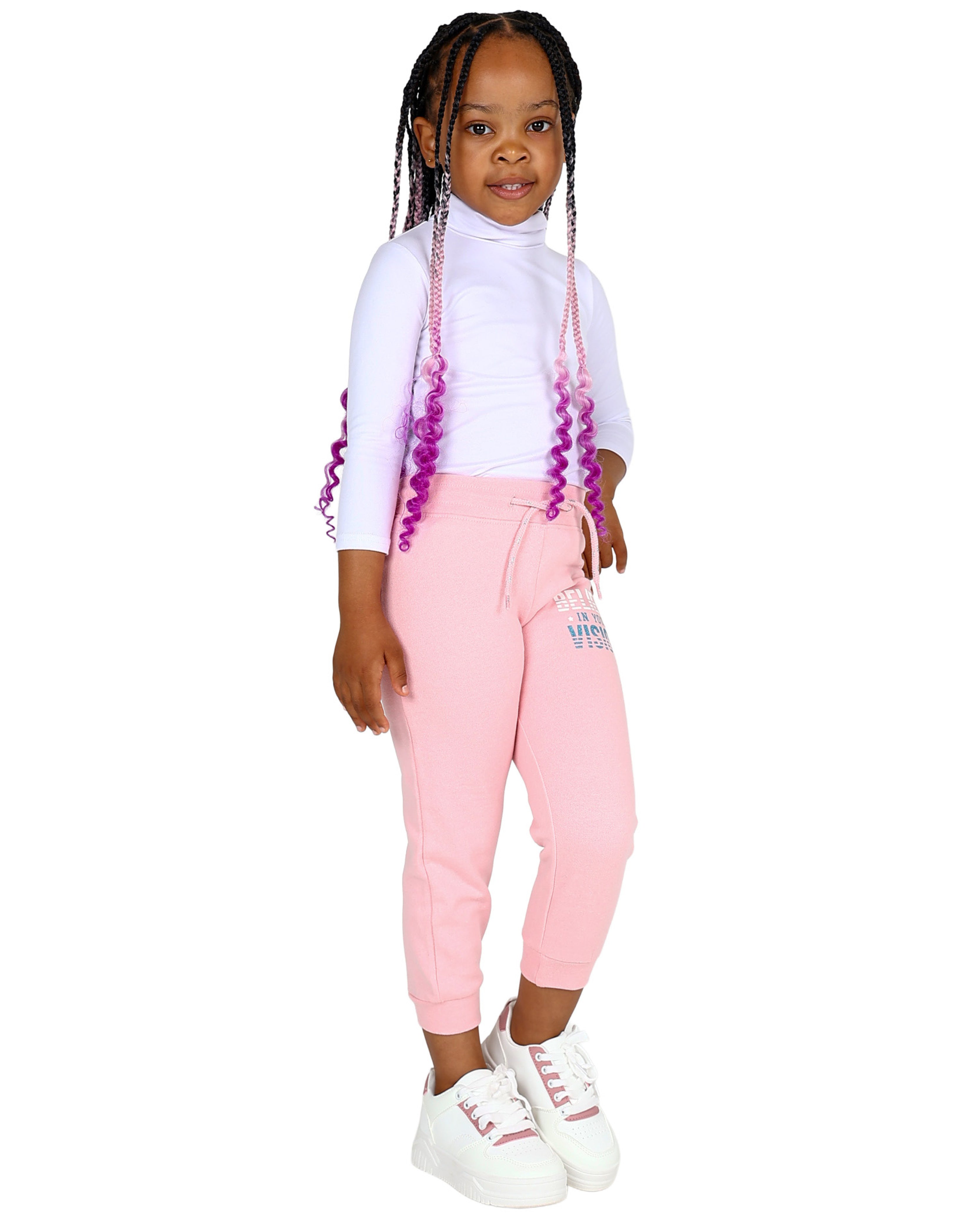 2 Pack Believe Graphic Print Active Pants