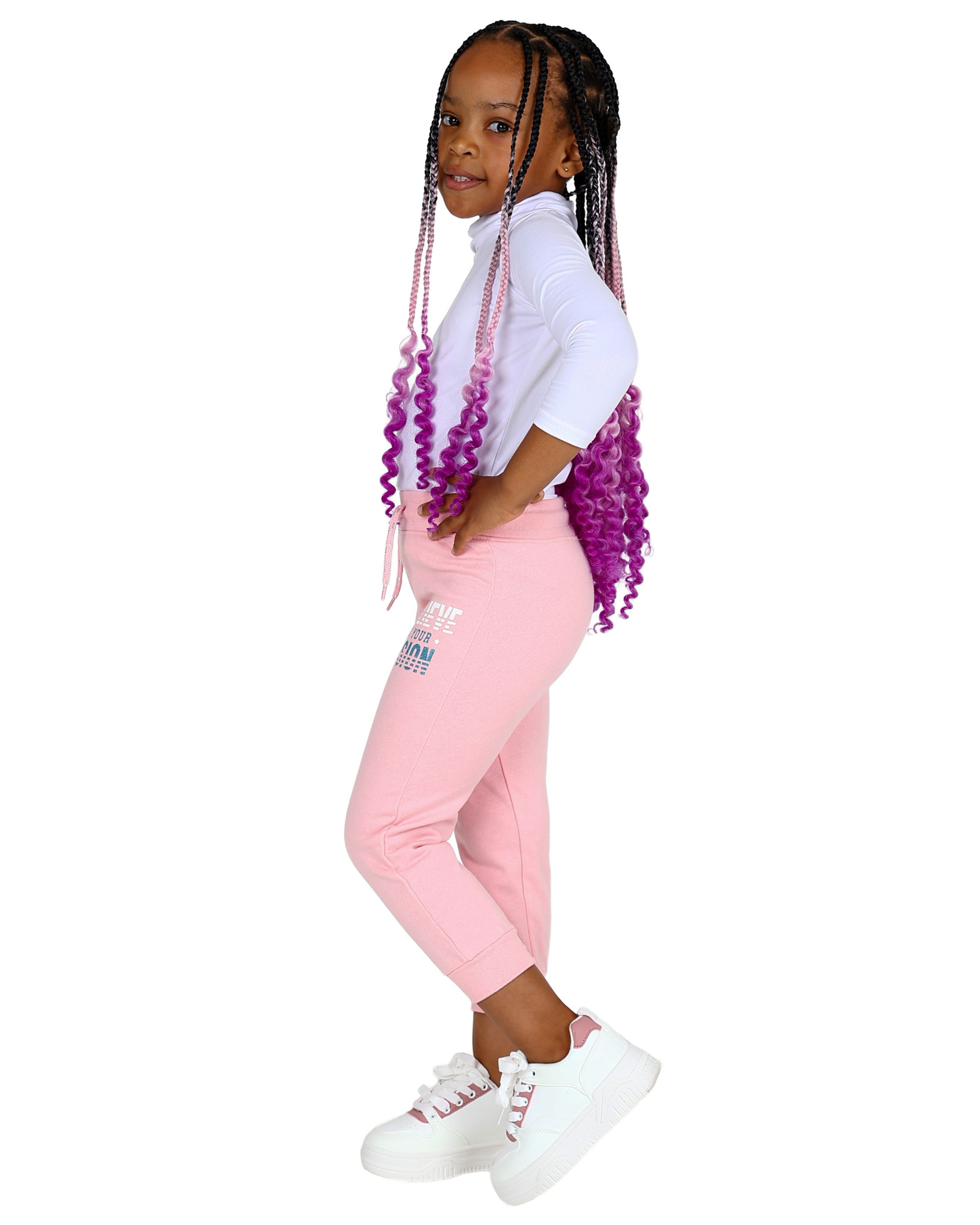 2 Pack Believe Graphic Print Active Pants