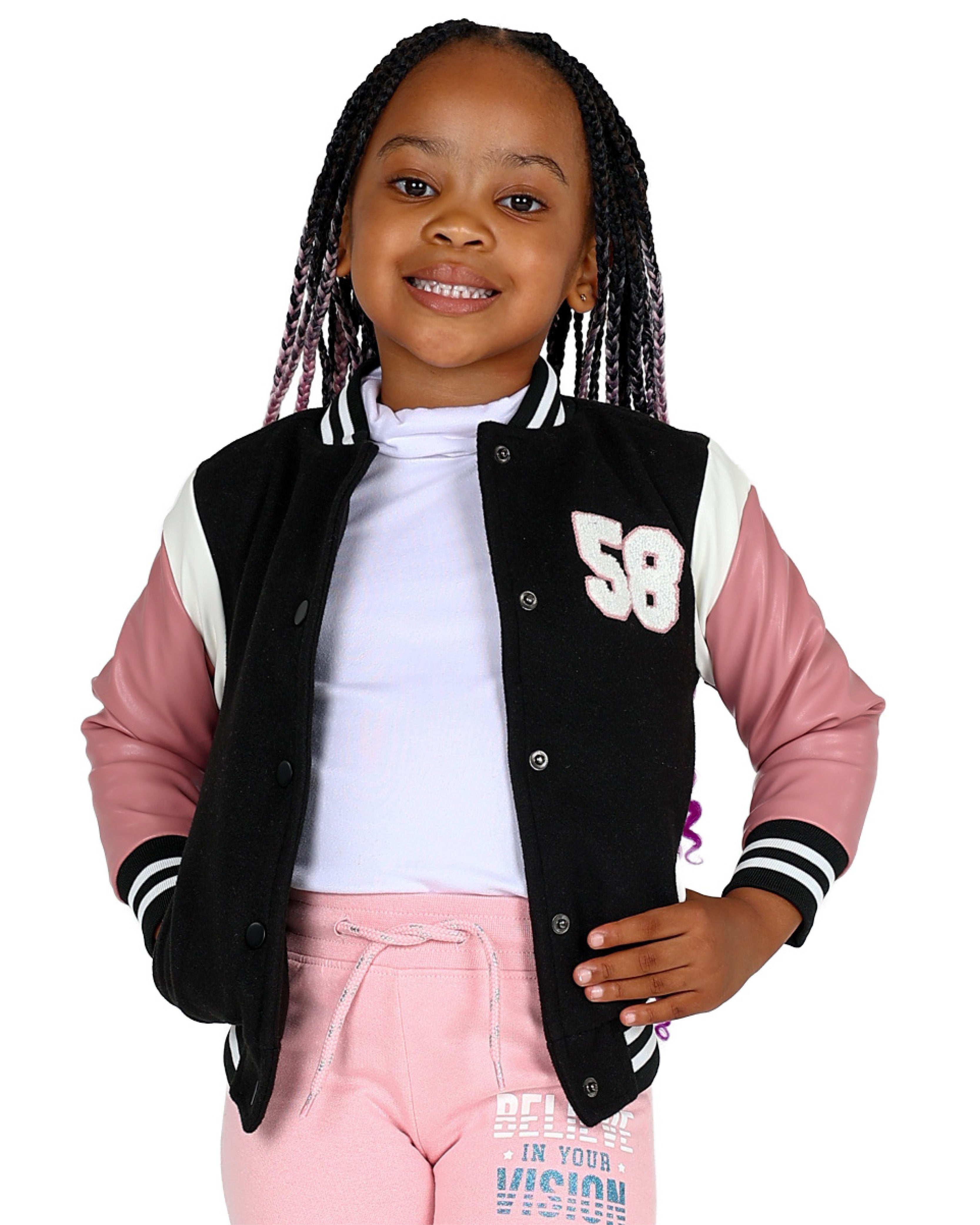 Colour Block Bomber Jacket