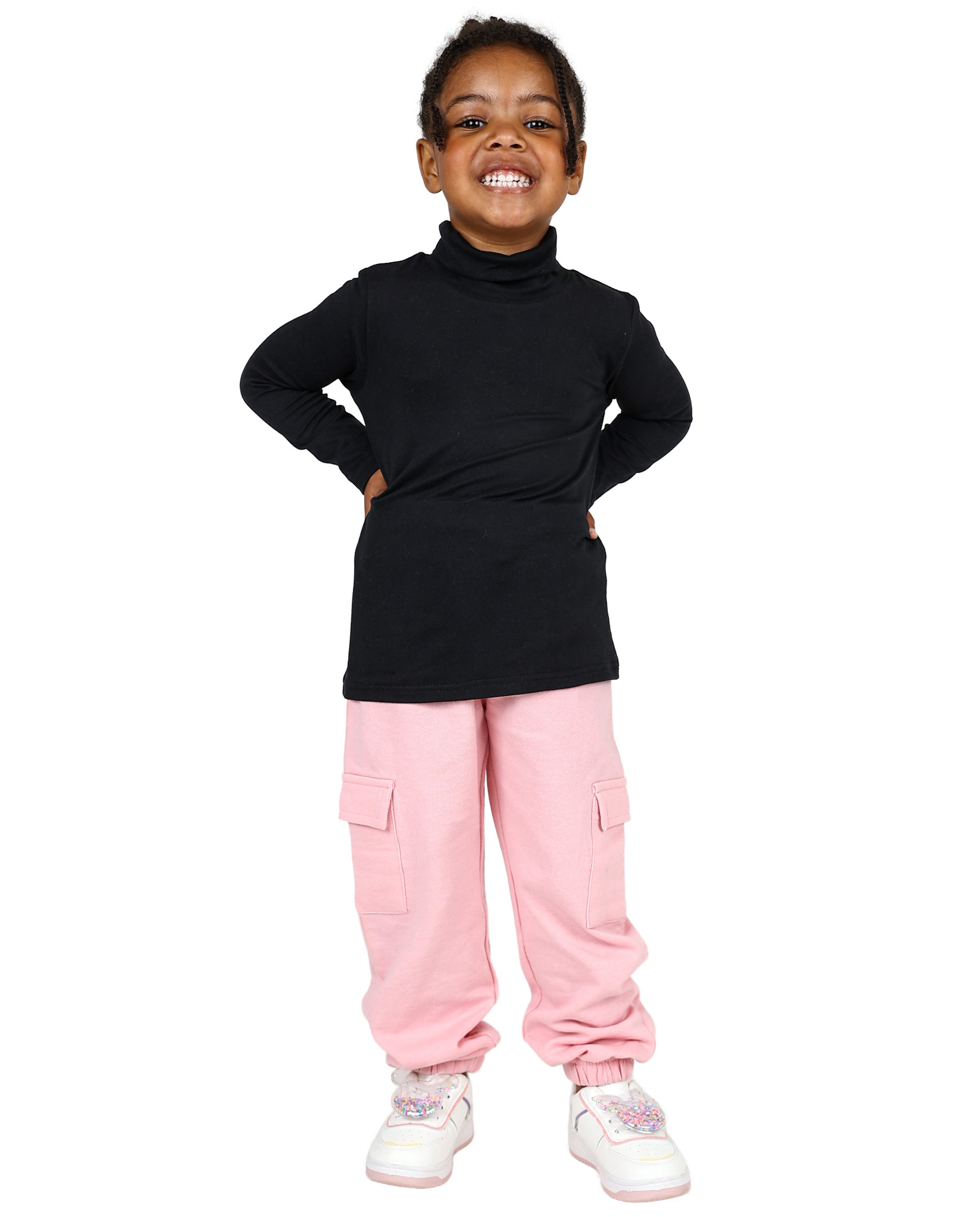 Black Long Sleeve Polo Neck