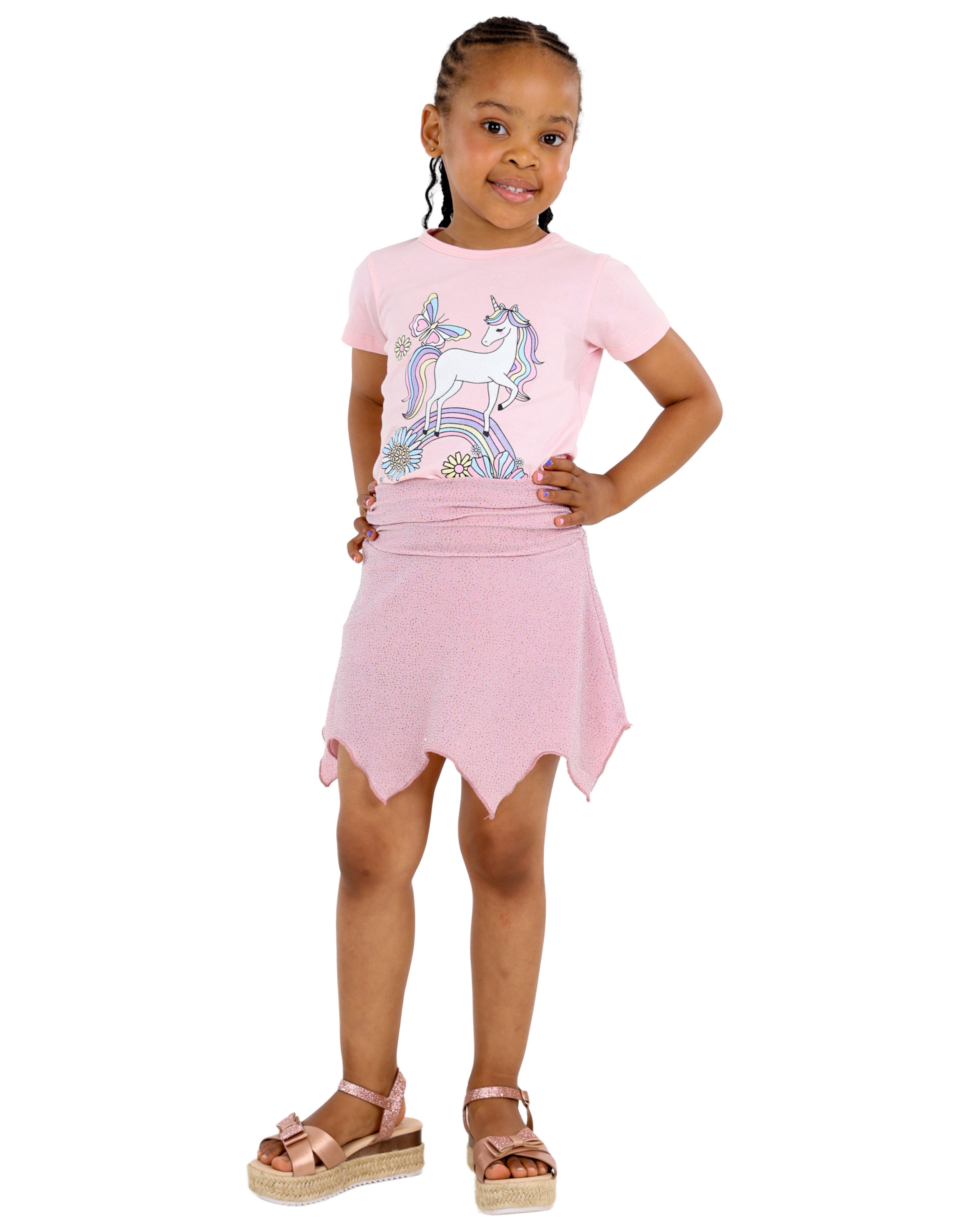 Hanky Hem Lurex Skirt