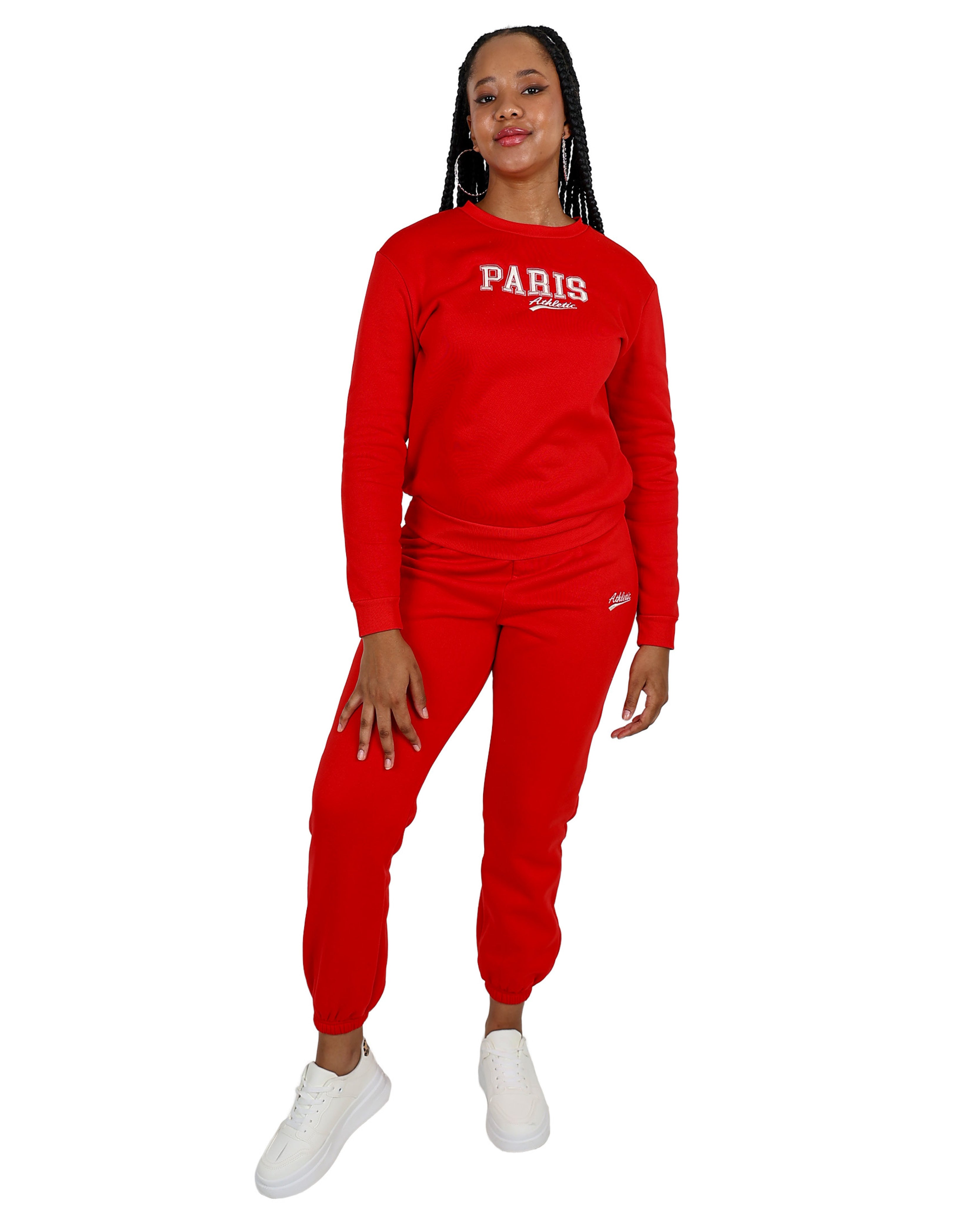 Red Paris Fleece Sweater