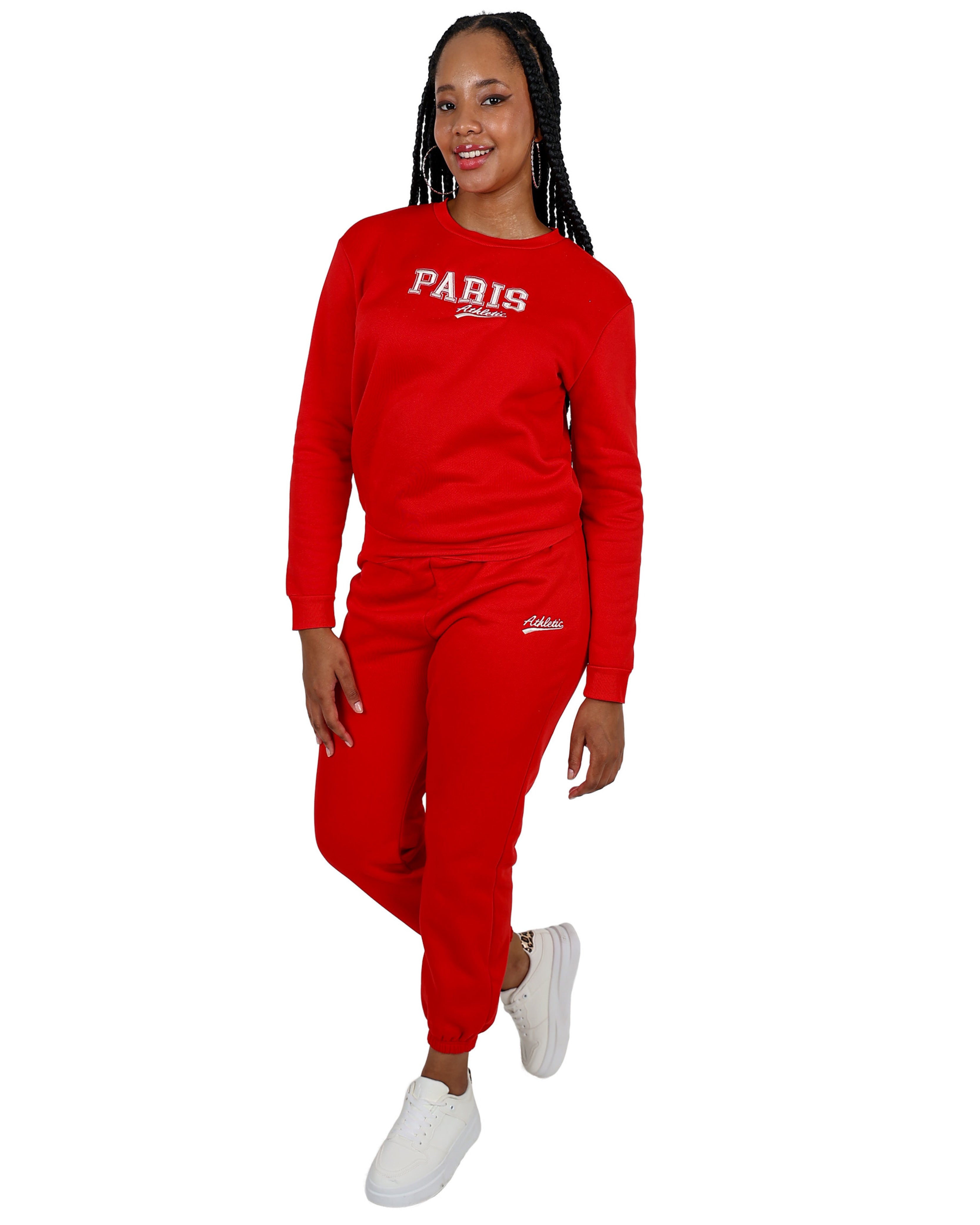 Red Paris Fleece Fleece Jogger
