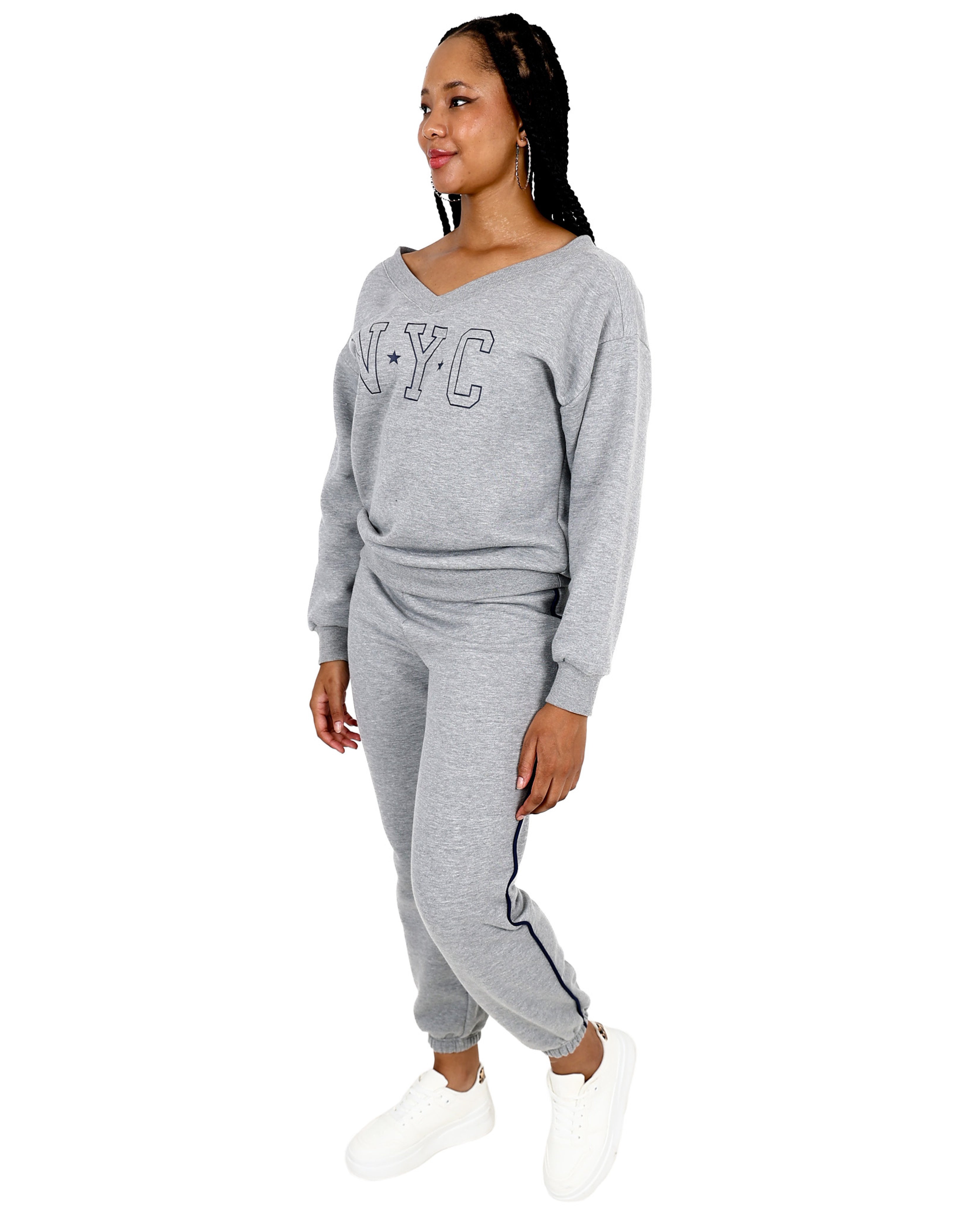 Grey Melange Joggers