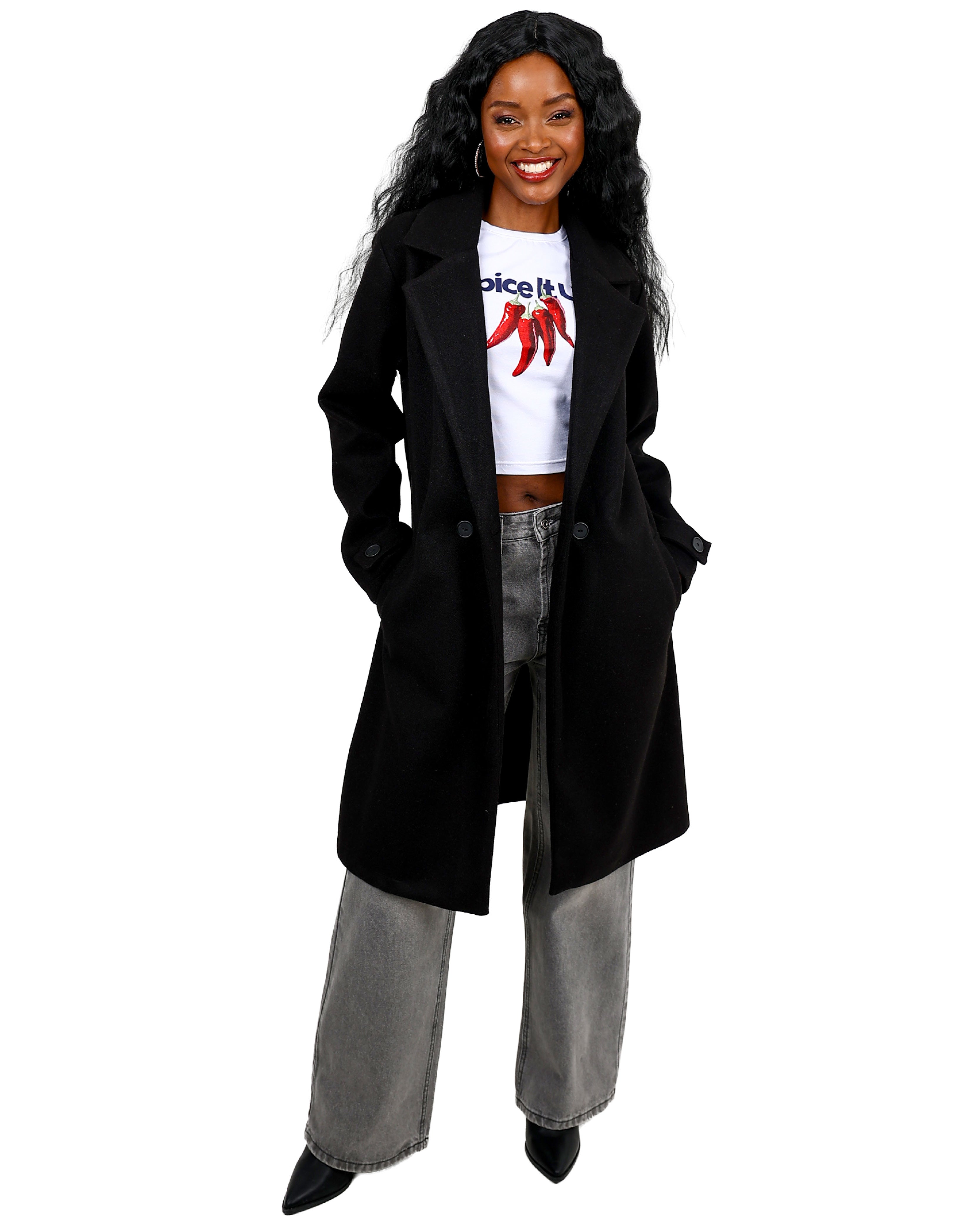 Oversized Melton Coat