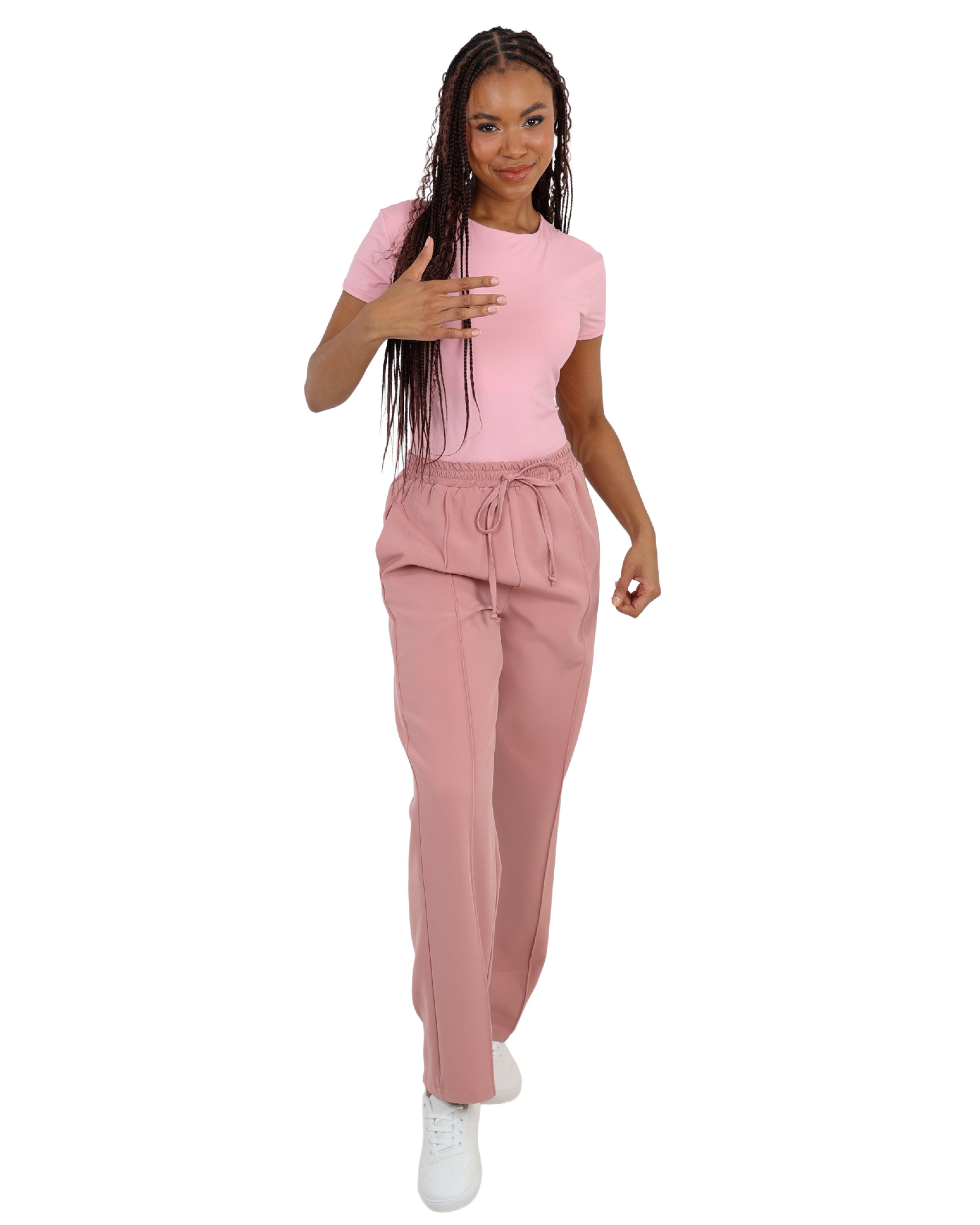 Elasticated Pintuck Pants