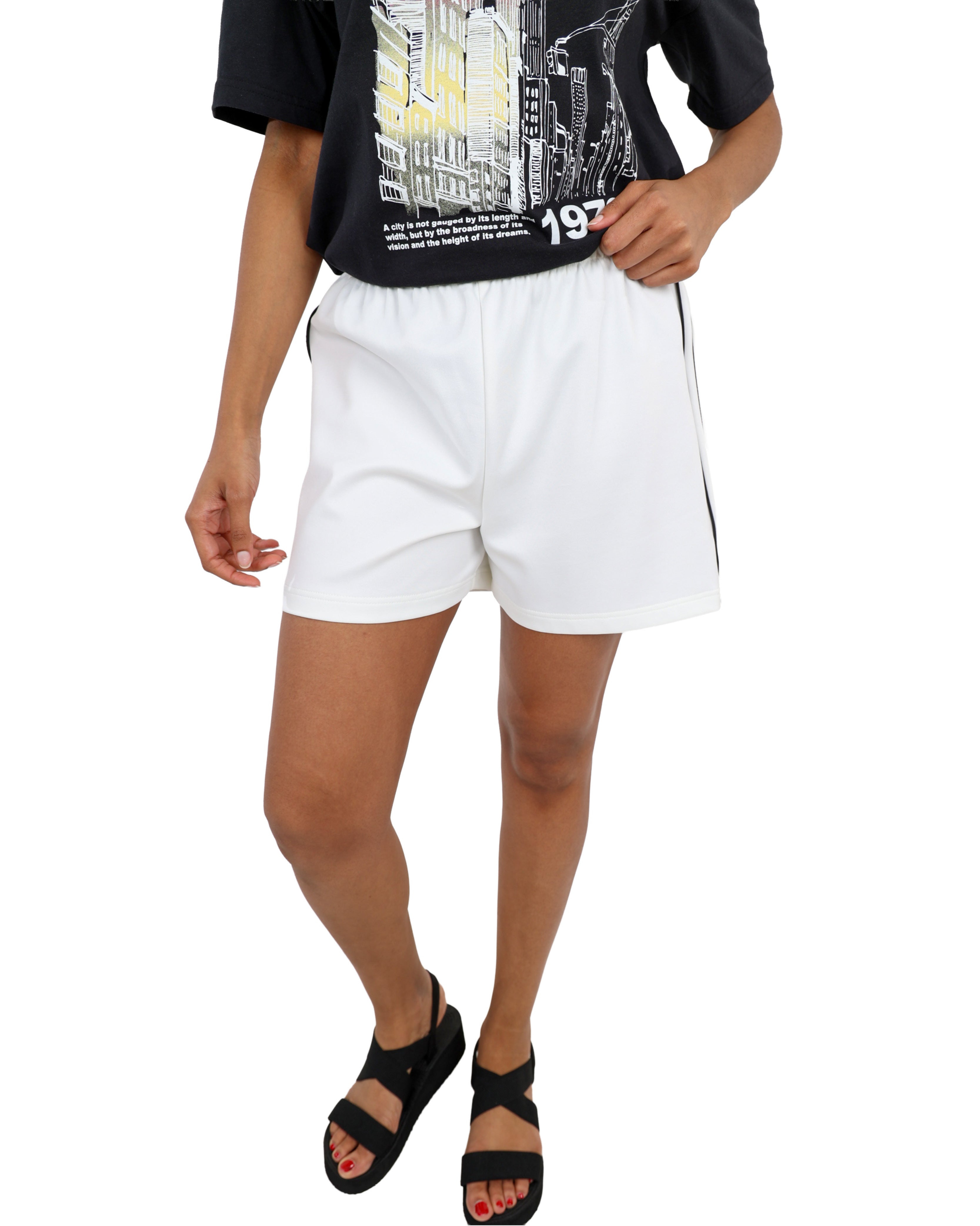 Side Stripe Detail Jogger Shorts