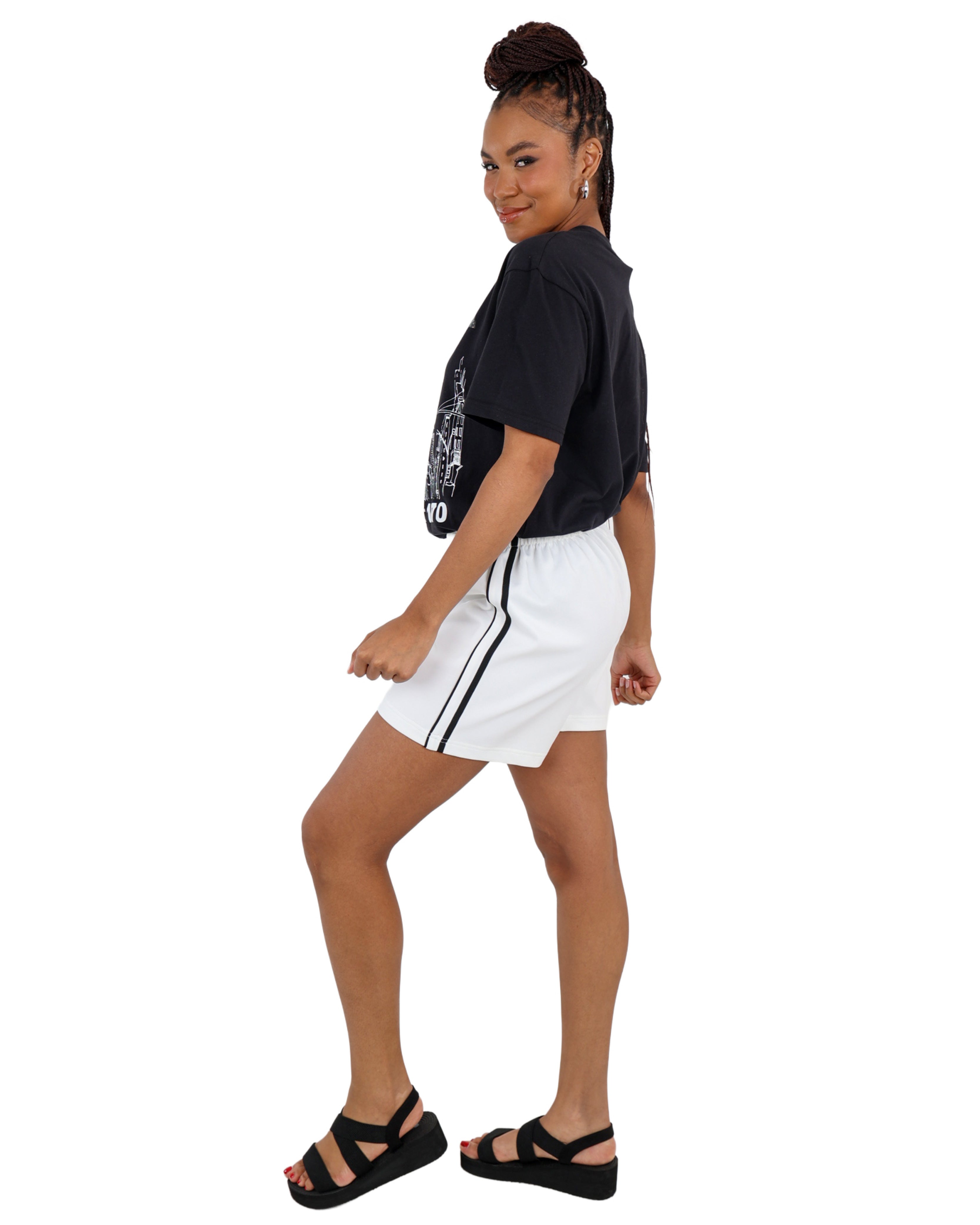 Side Stripe Detail Jogger Shorts