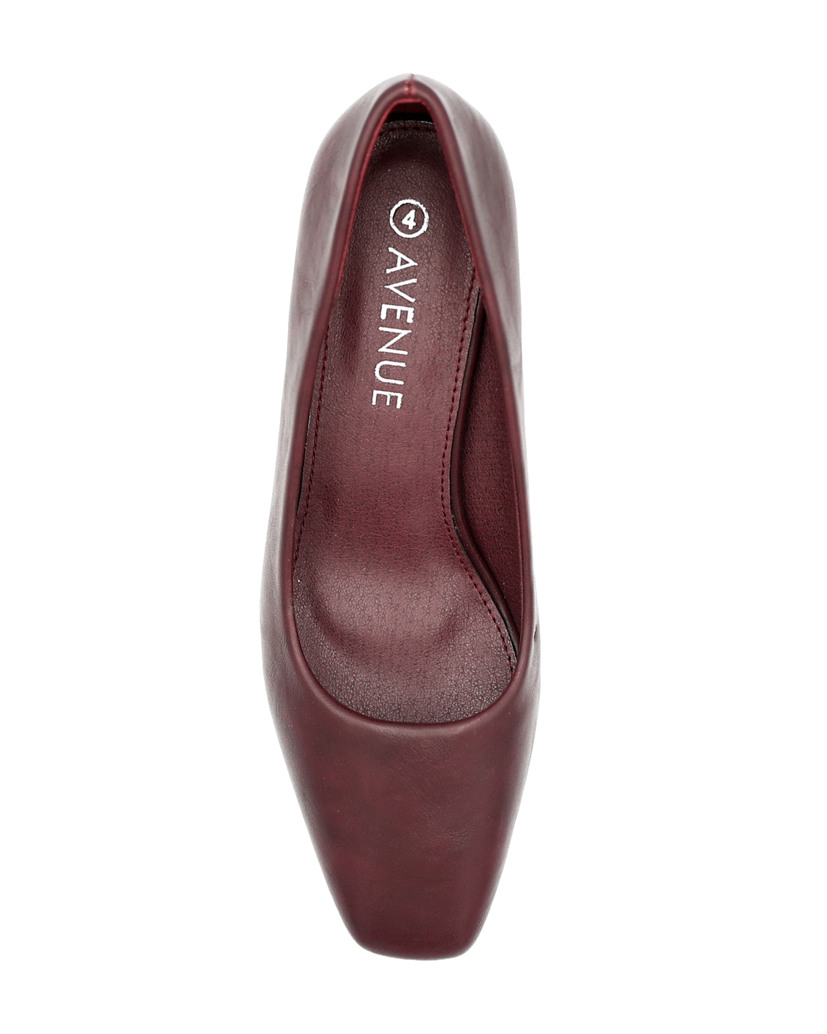 Burgundy Classic Court Shoe