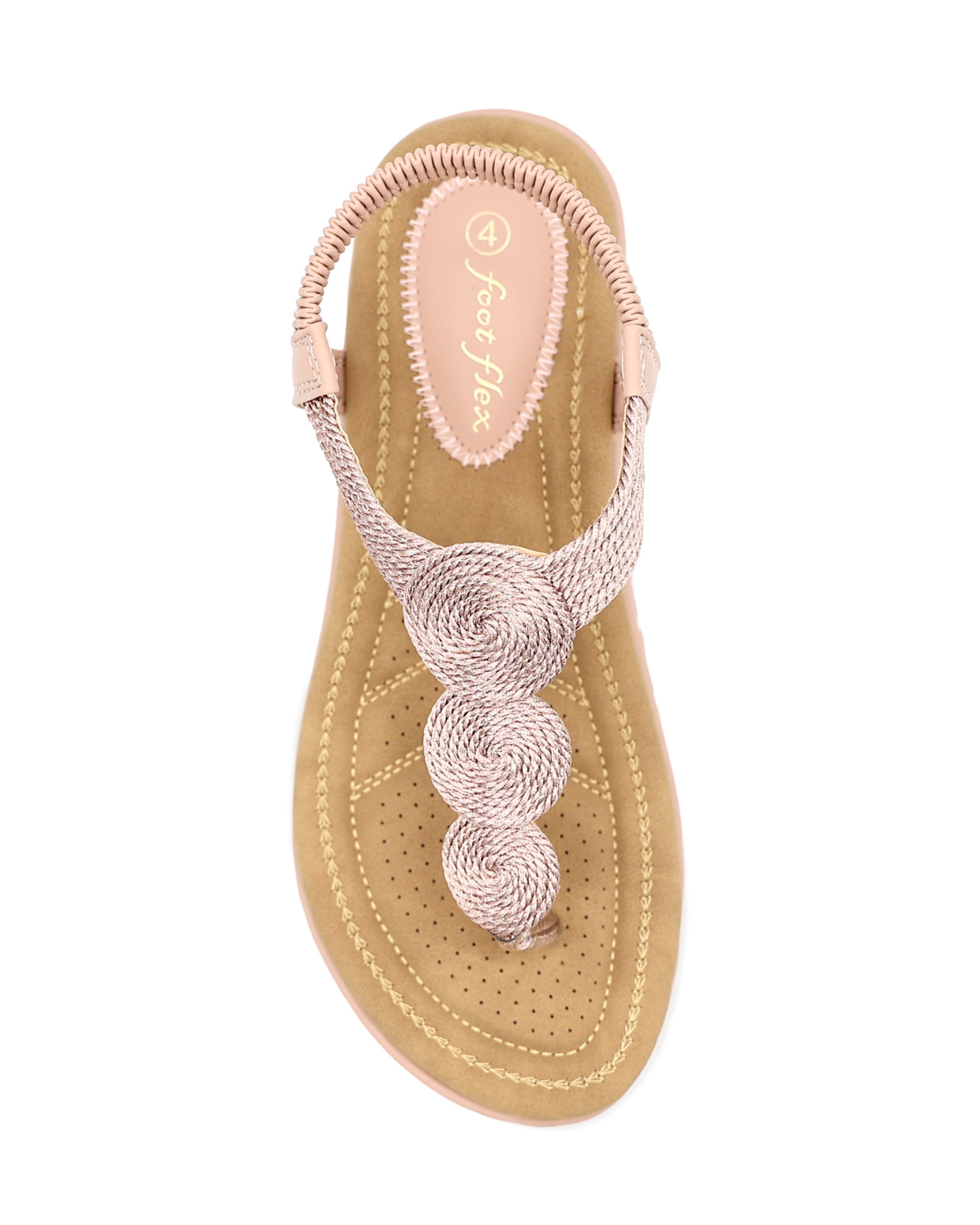 Pink Circle Detail Thong Sandal