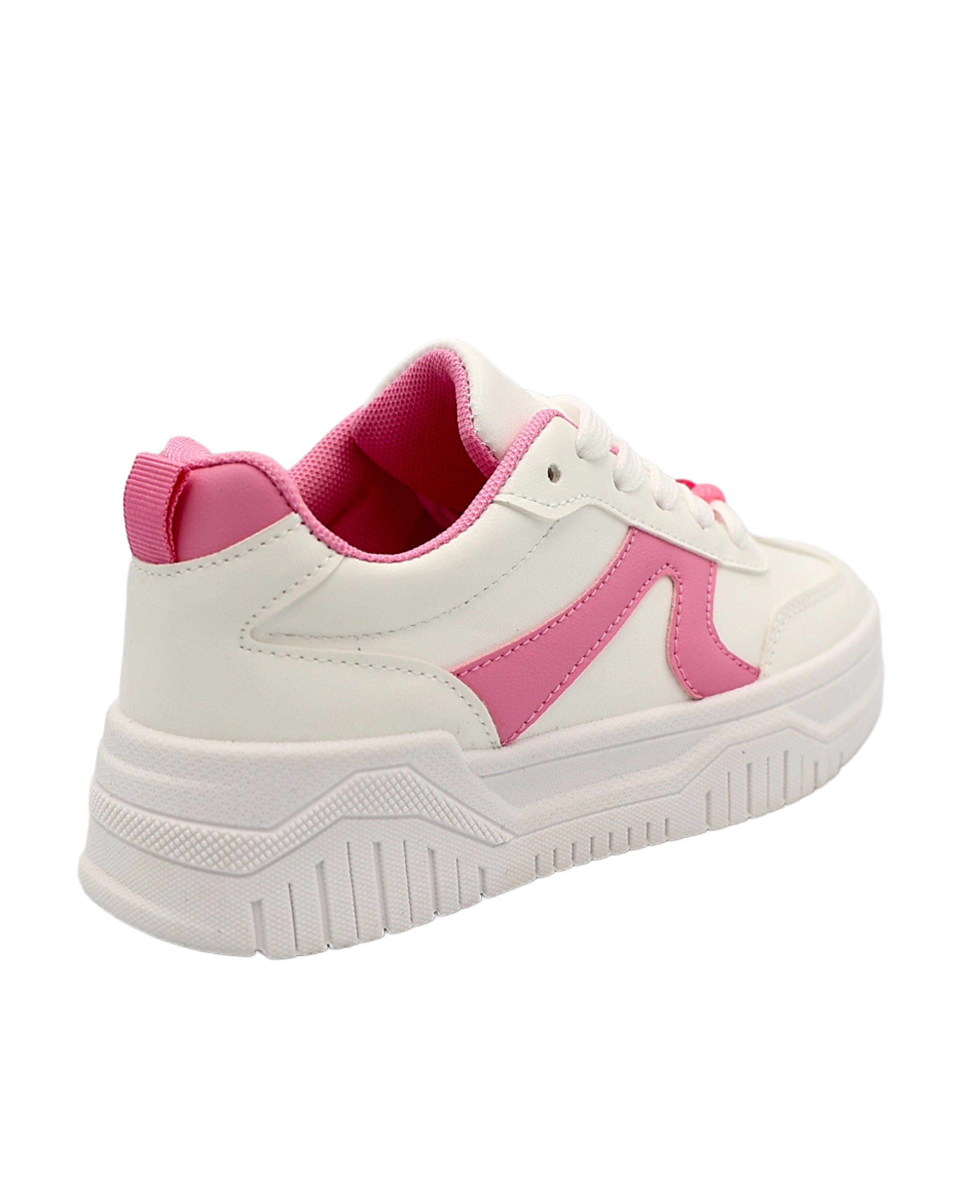 Girls Pink & White Chunky Sneaker