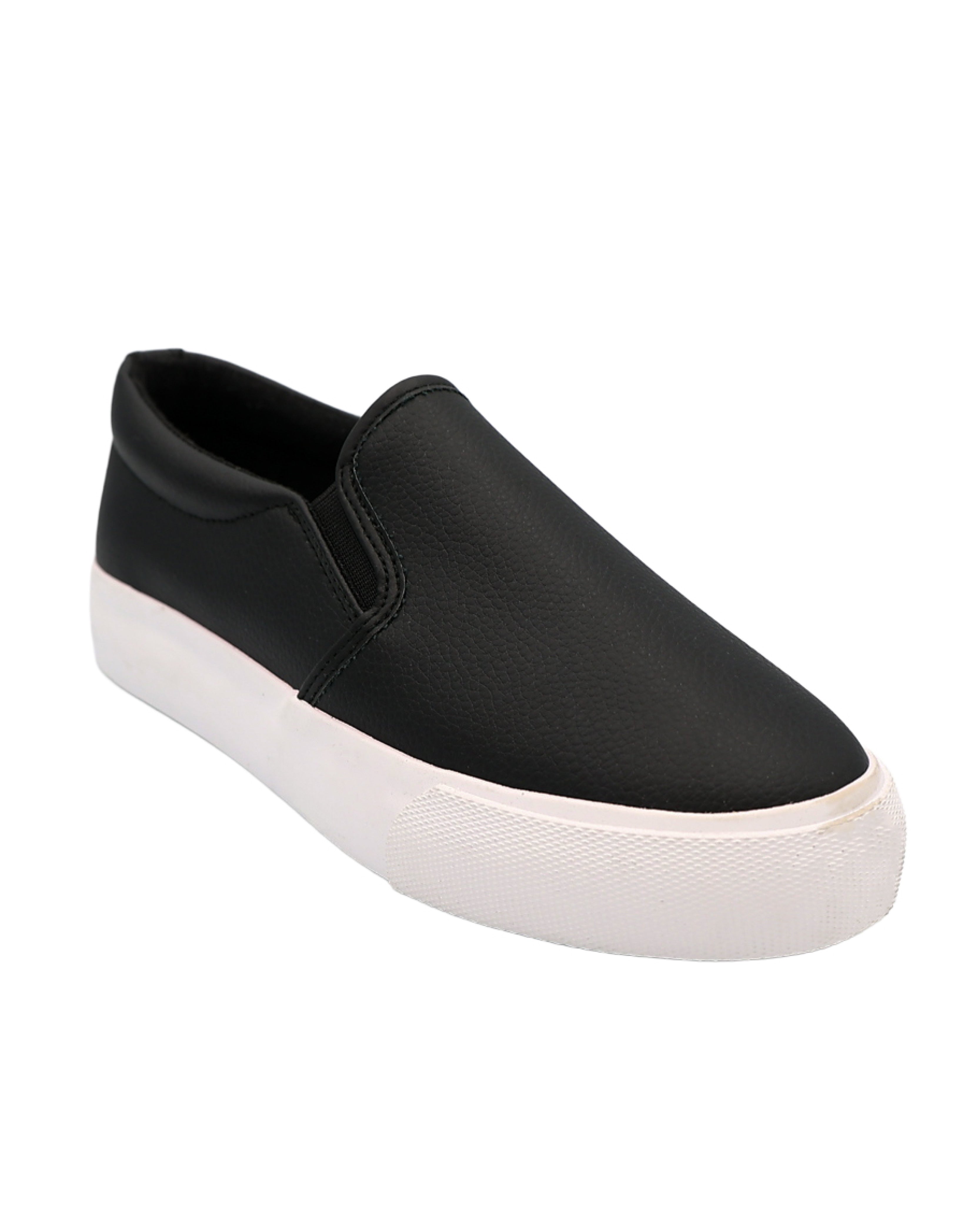 Black Gusset Slip-On Sneaker