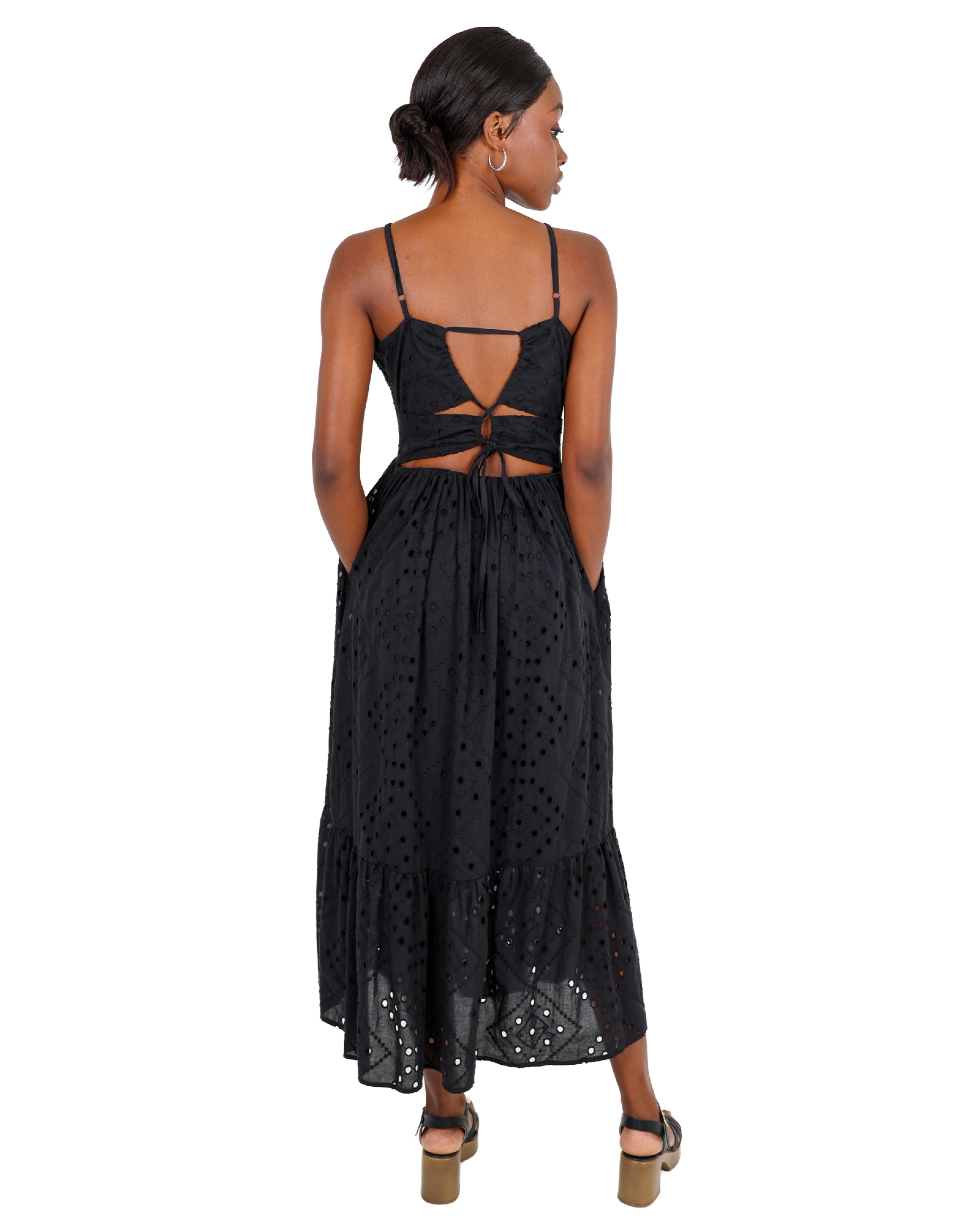 Bustier Anglaise Midi Dress