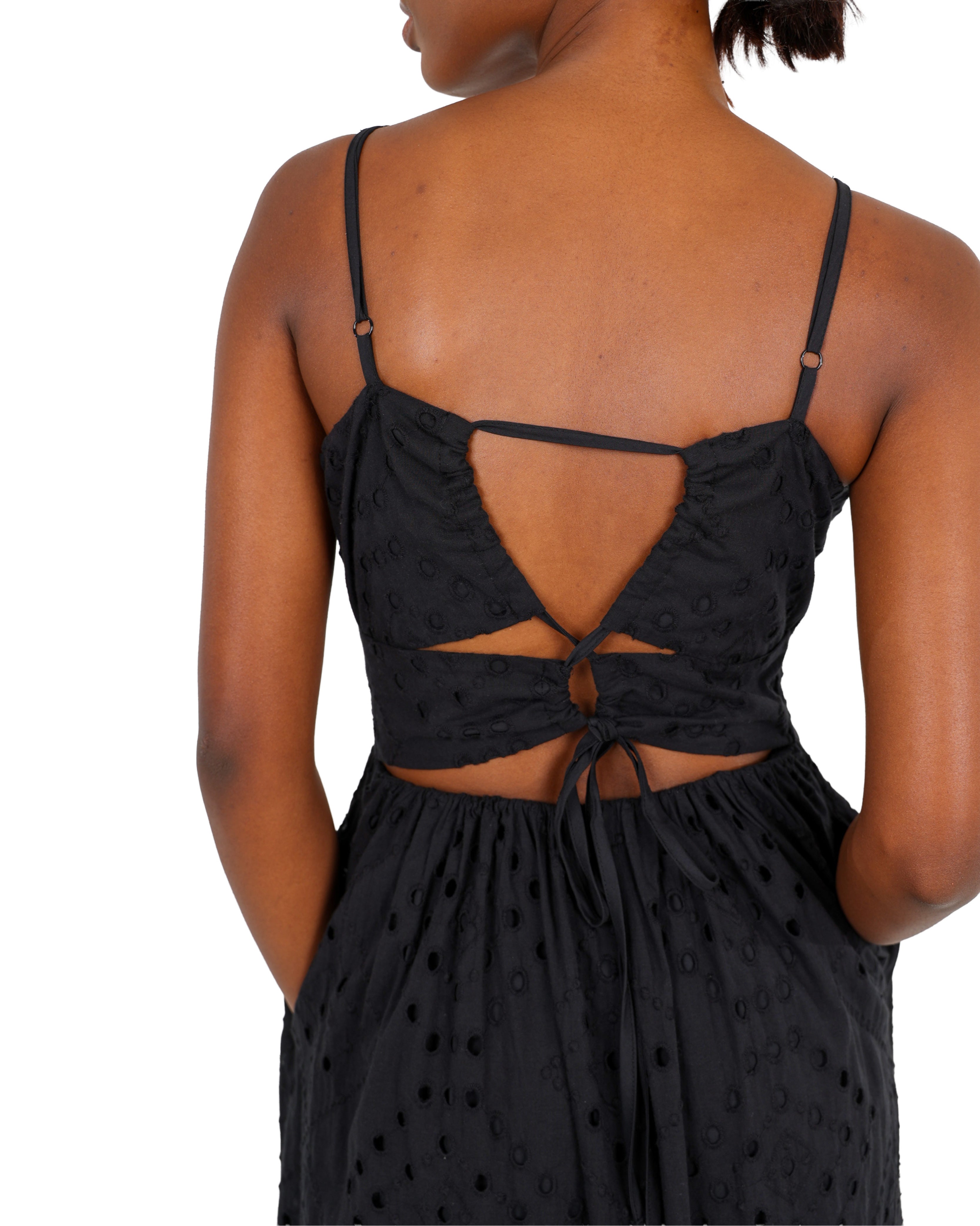 Bustier Anglaise Midi Dress