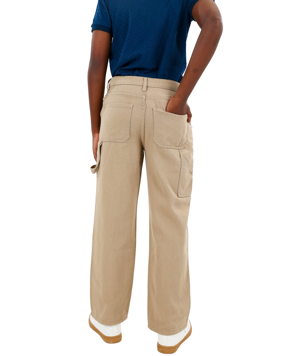 Khaki Casual Carpenter Pants