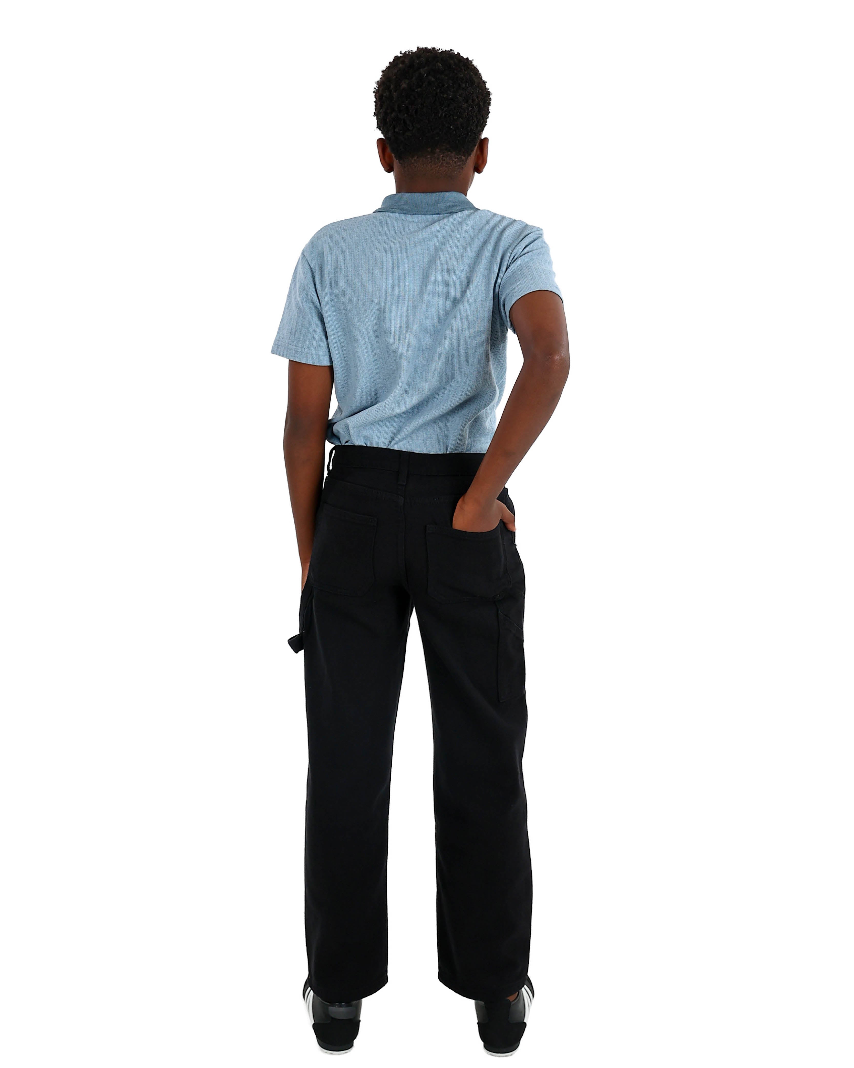 Black Casual Carpenter Pants