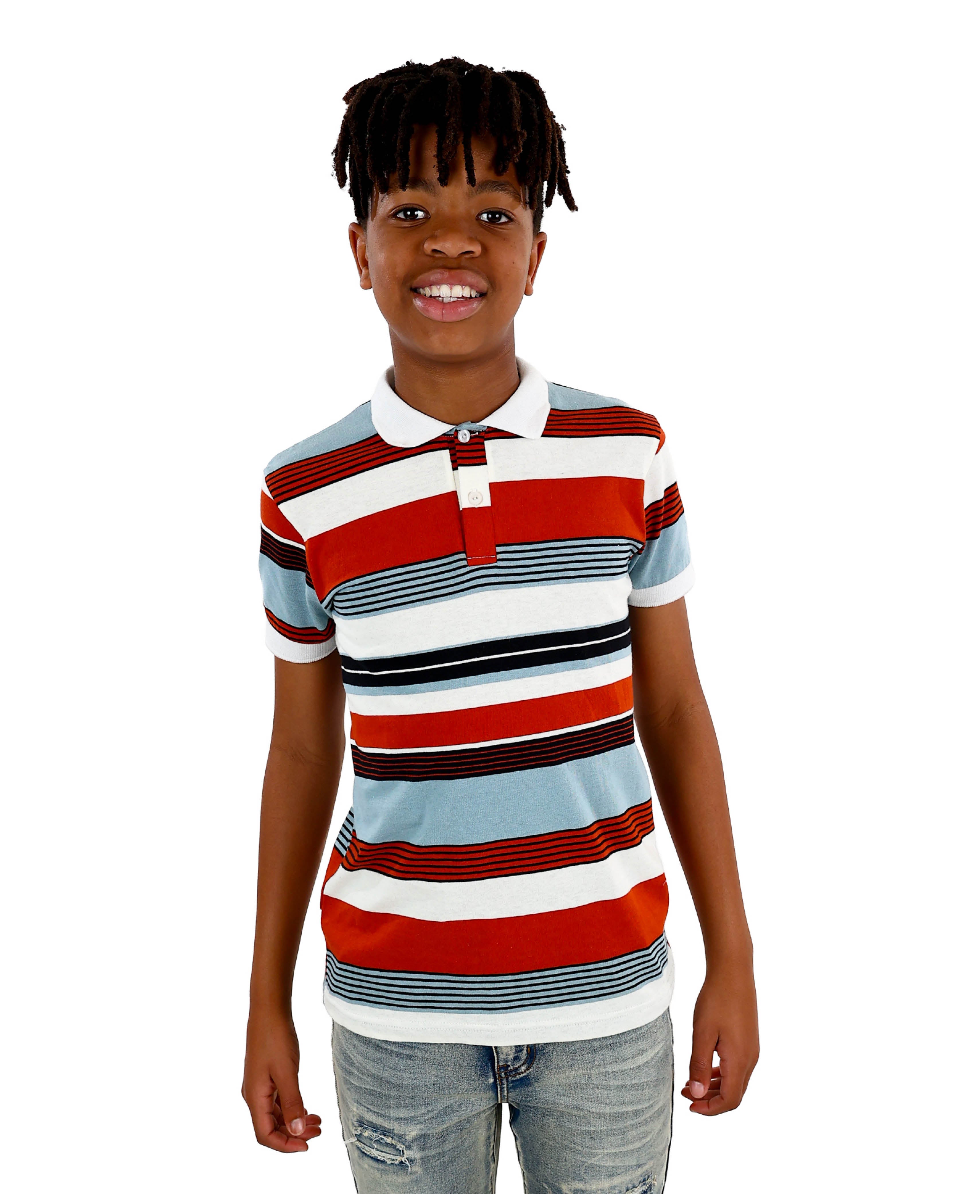 Short Sleeve Striped Golfer