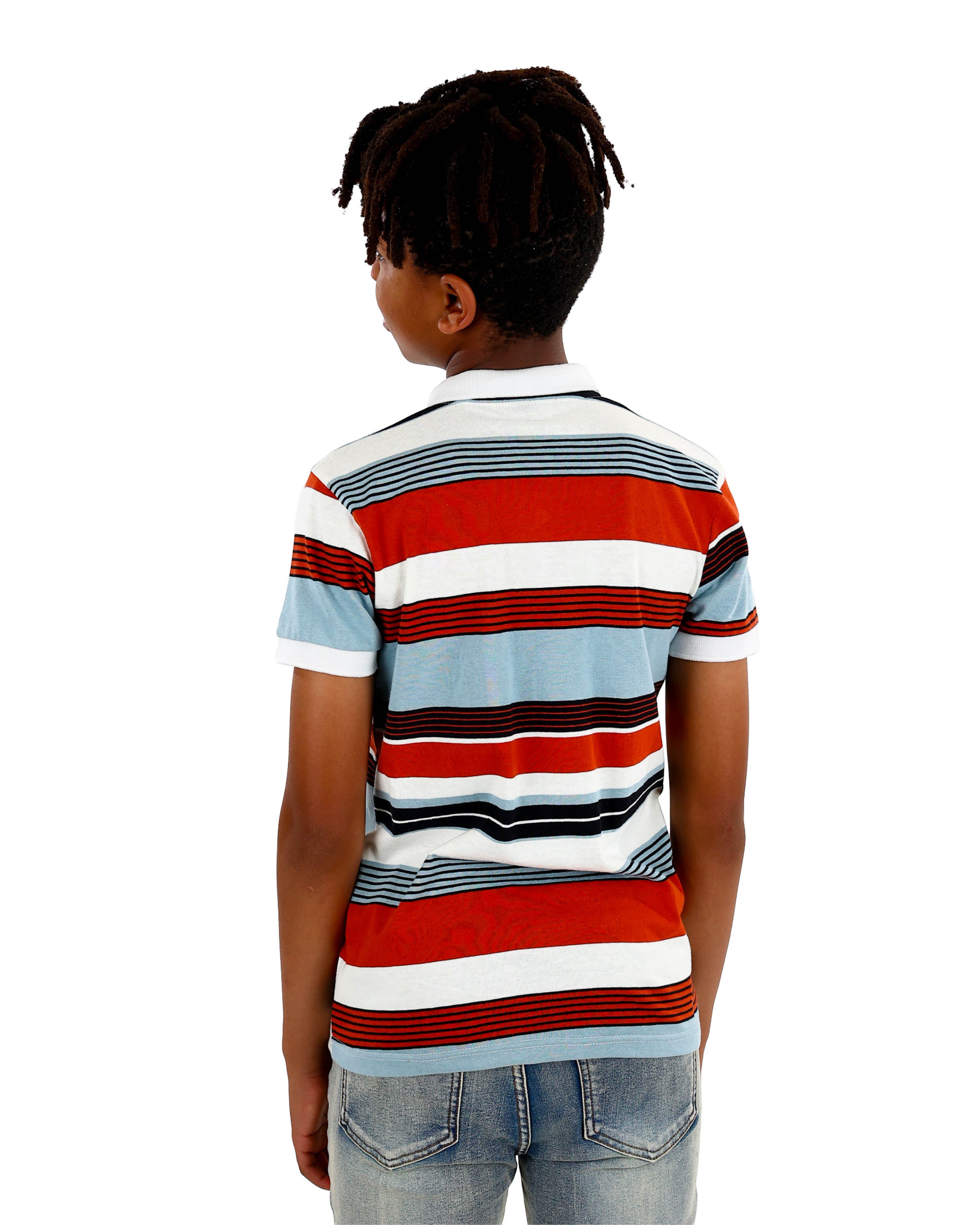 Short Sleeve Striped Golfer
