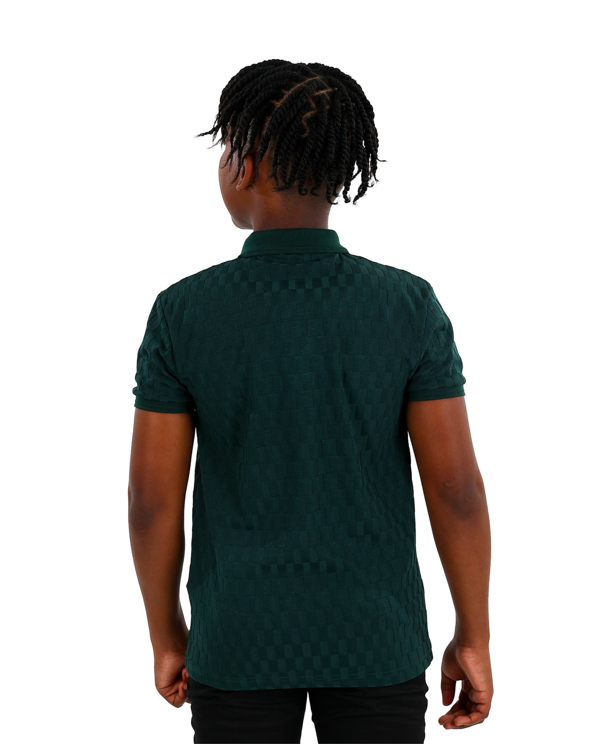 Short Sleeve Rectangle Jacquard Golfer