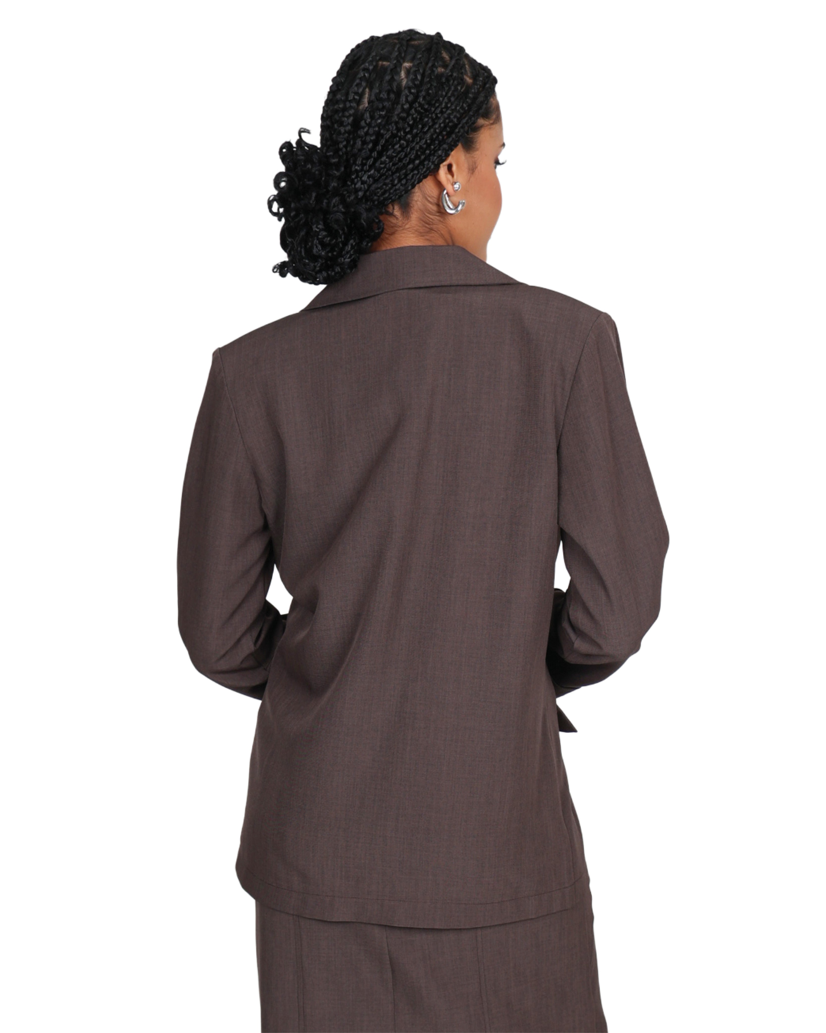 Turn Up Detail Formal Blazer