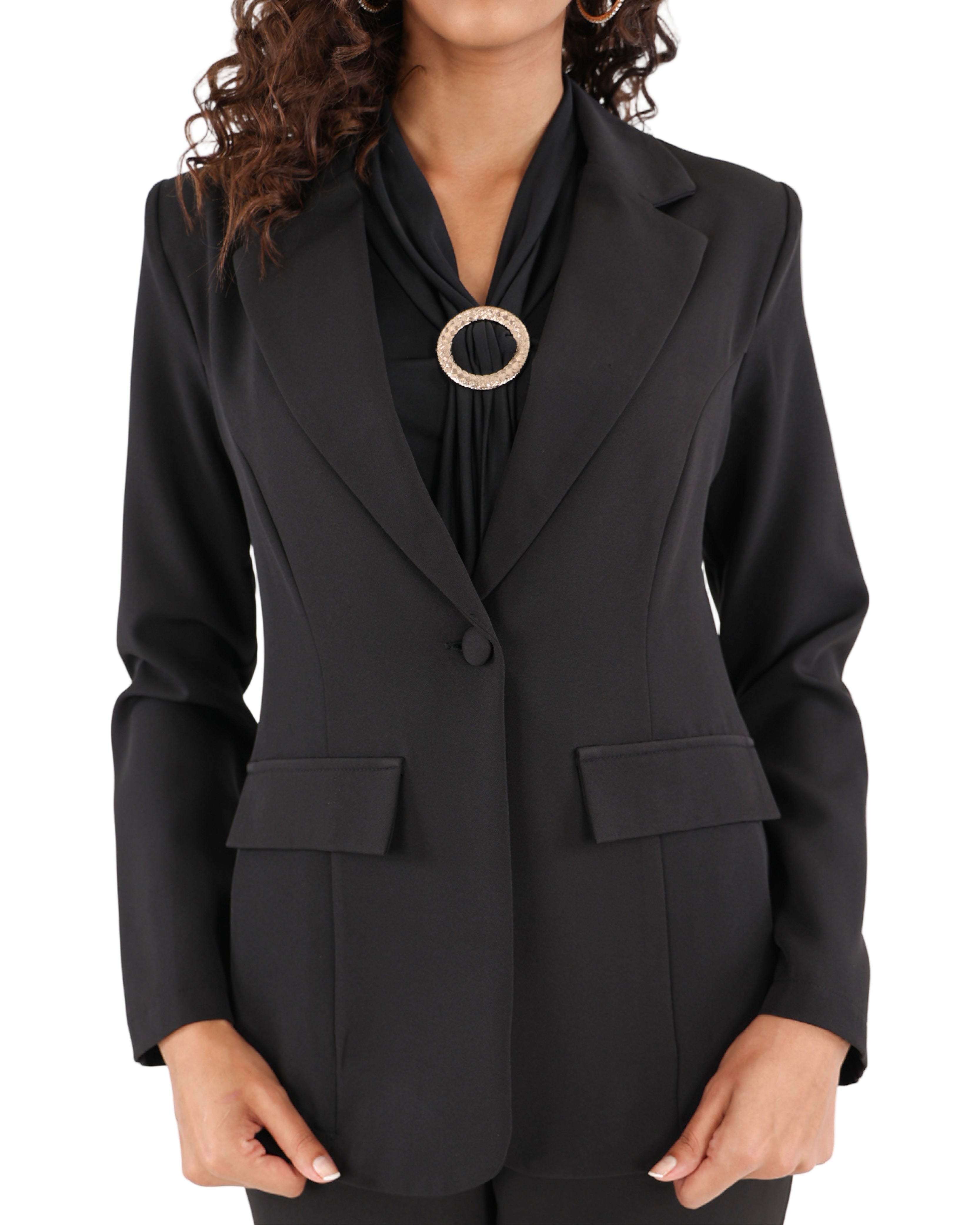 Black Tailored Formal Jacket