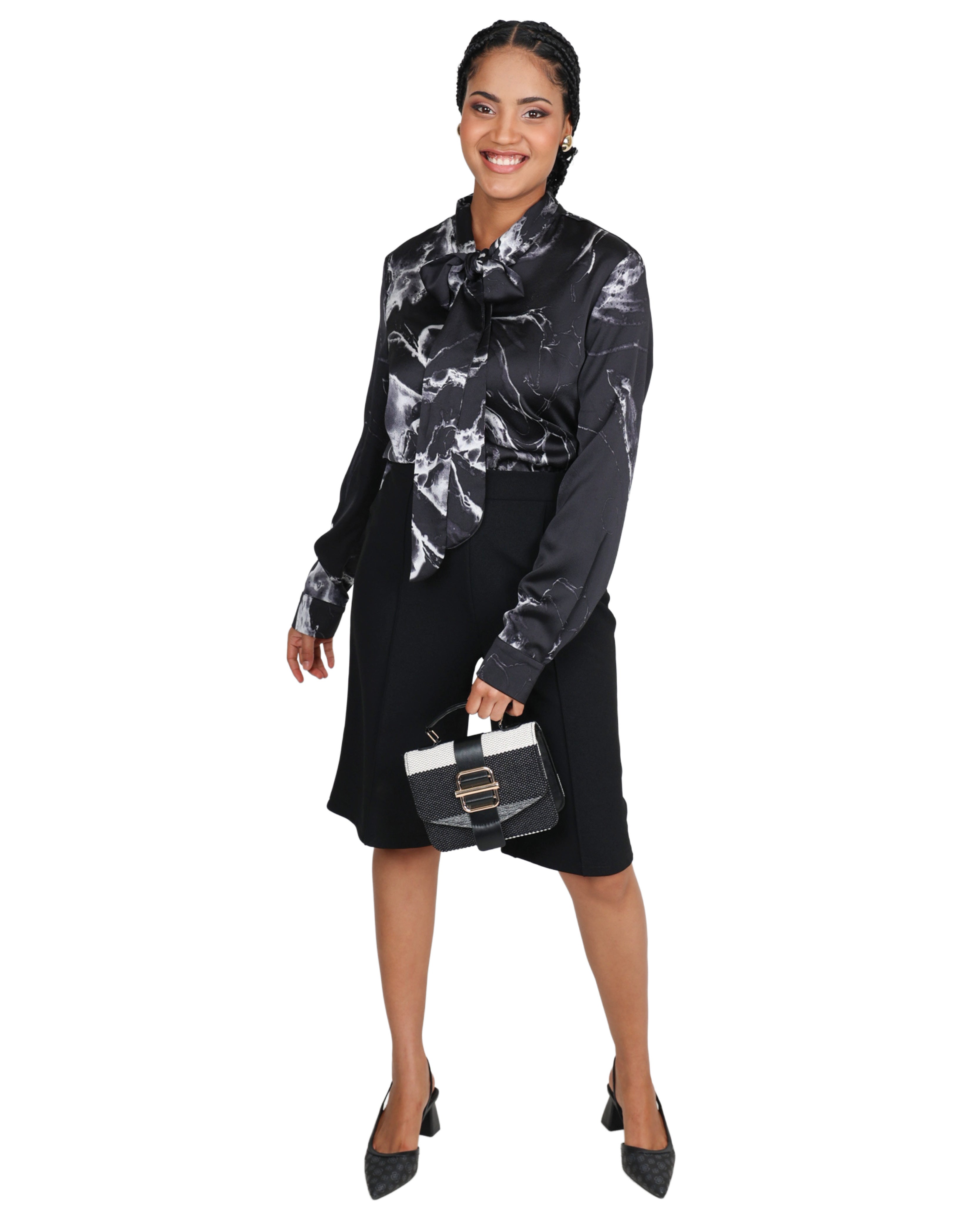 Tailored Pintuck Bermuda Shorts