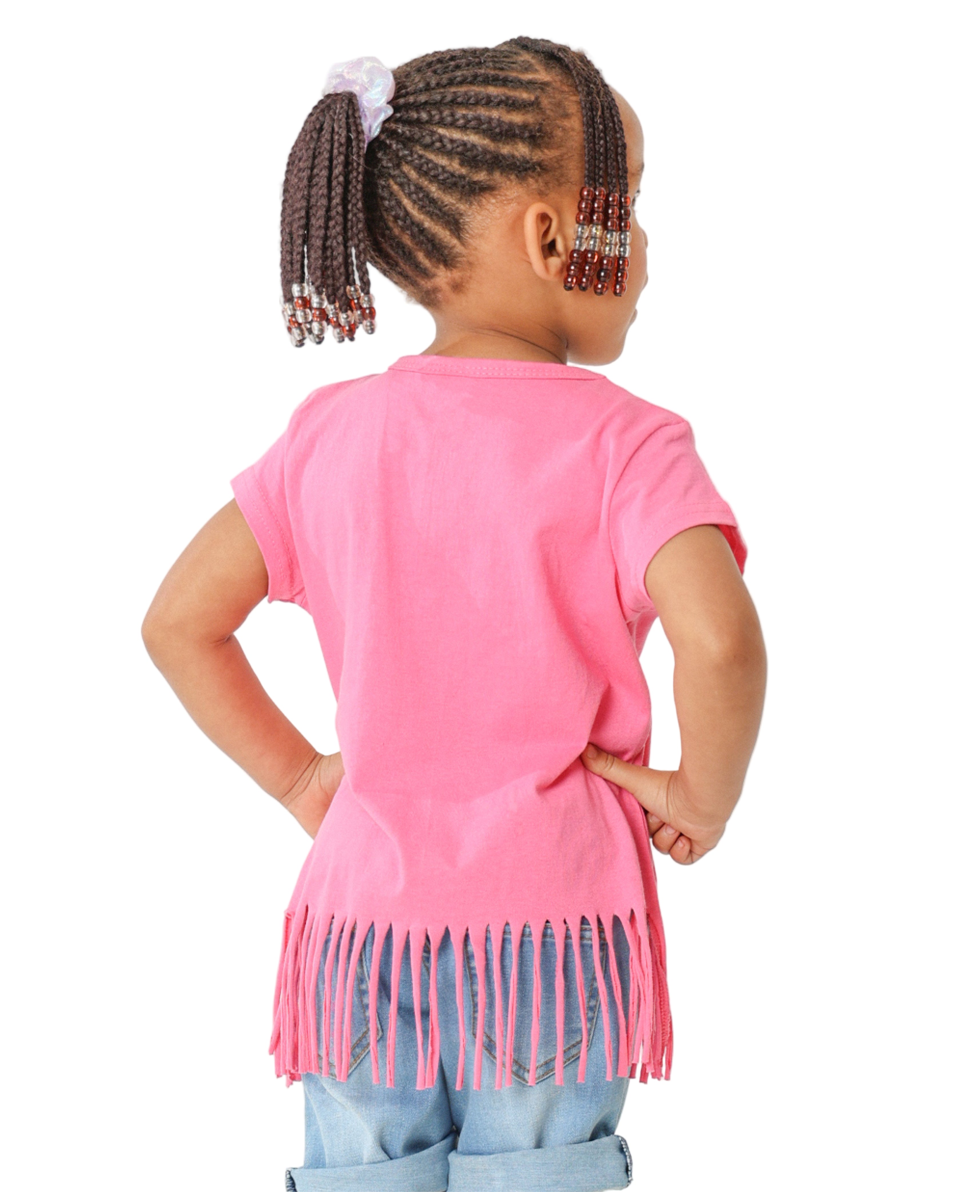 Short Sleeve "Love" Fringe T-Shirt