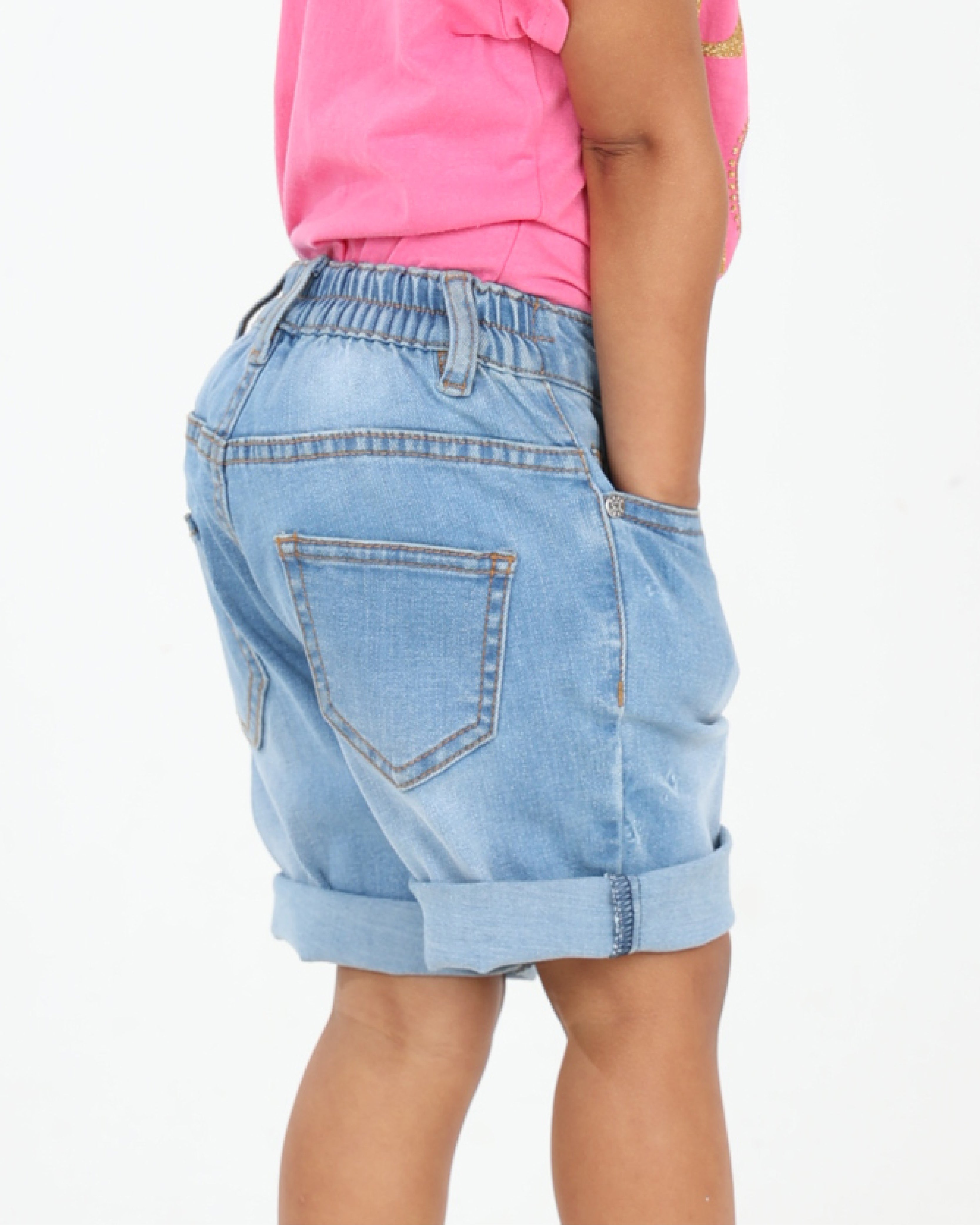 Turn Up Detail Bermuda Shorts