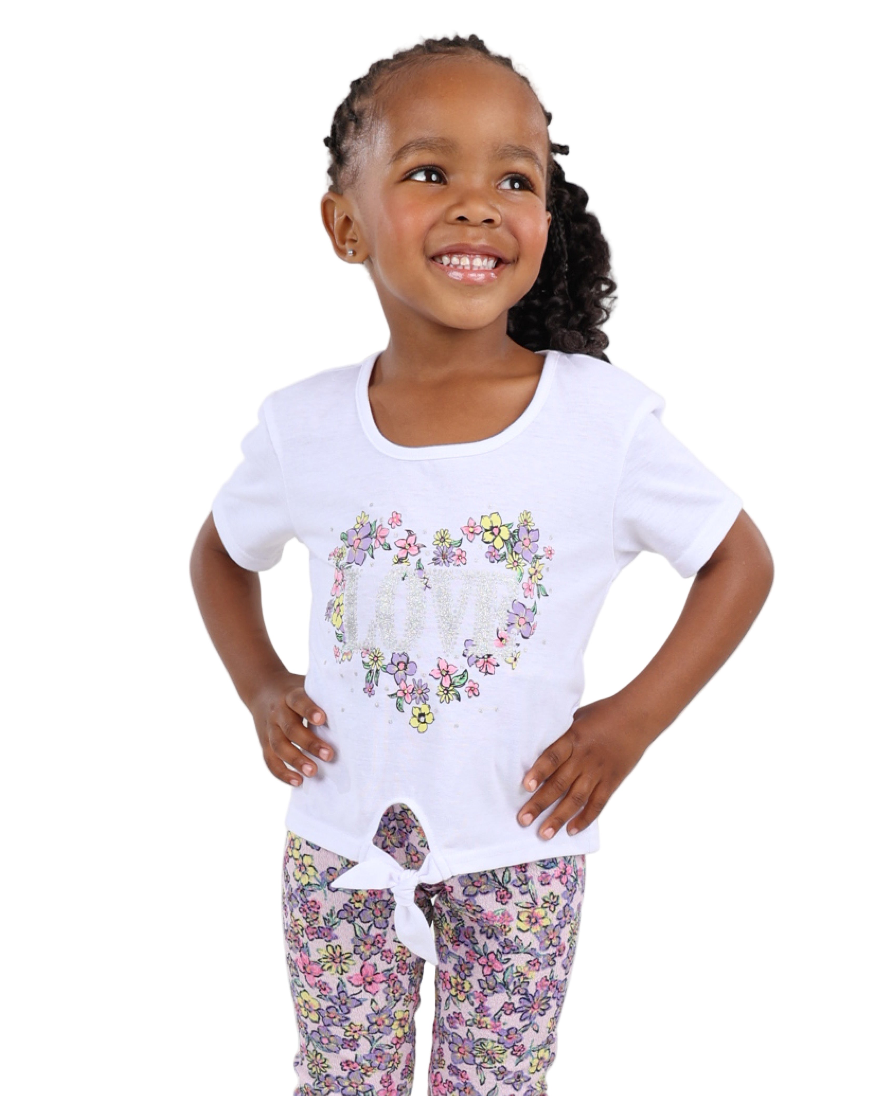 Floral Print Leggings Set