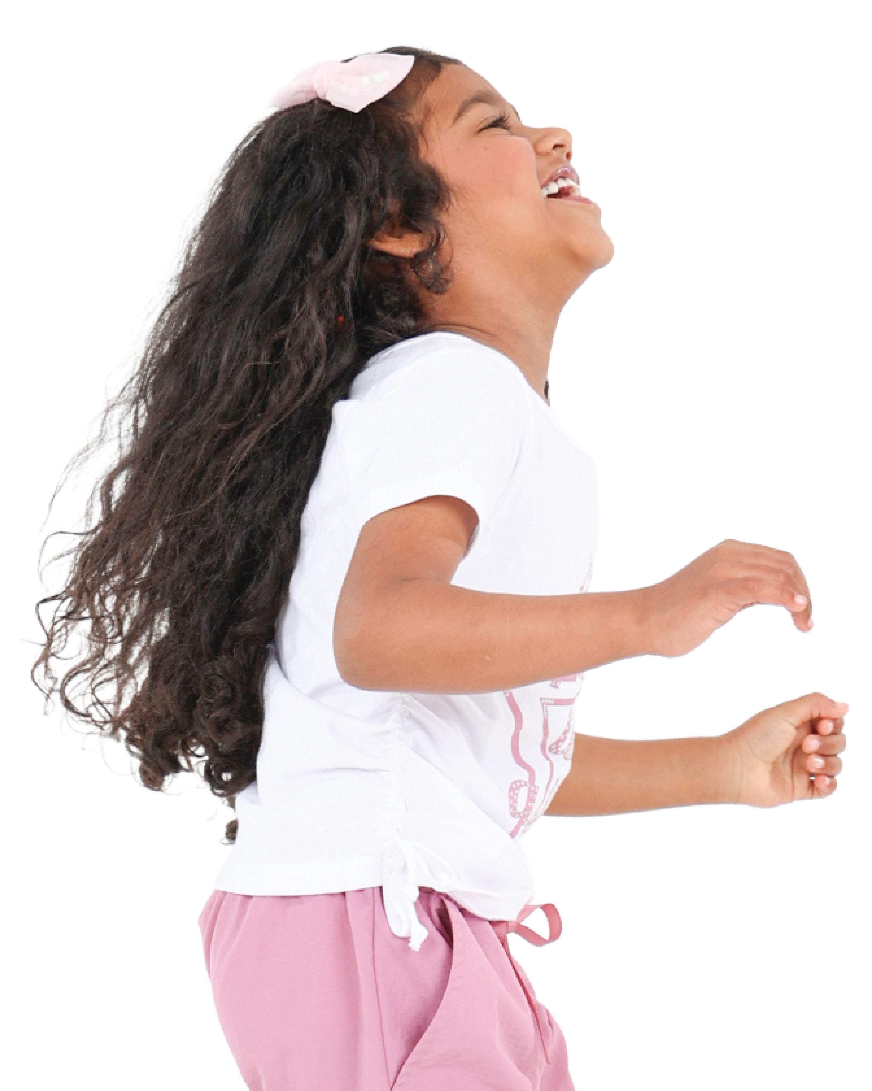 Short Sleeve Side Ruched "Sparkle" Top