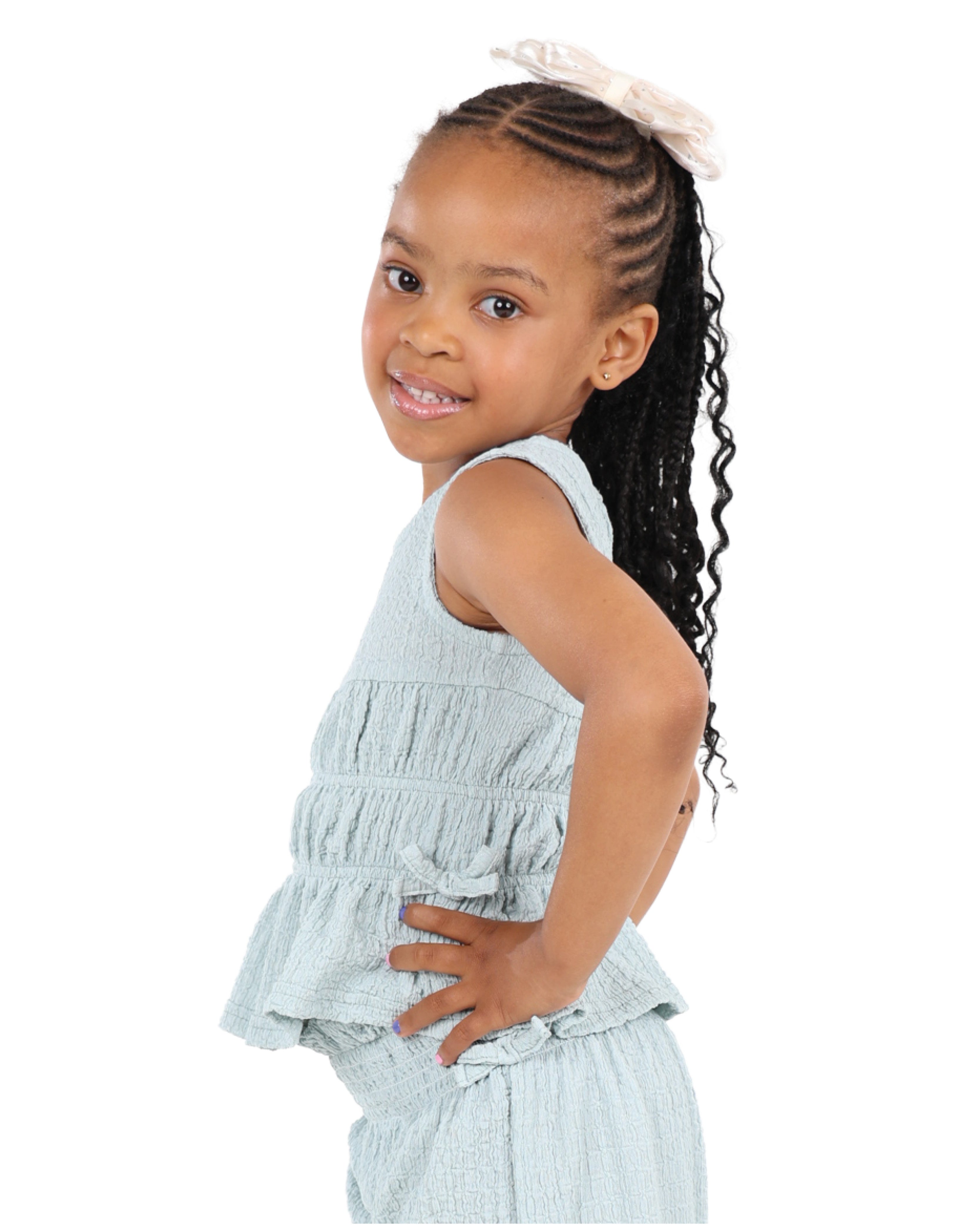 Textured Sleeveless Top & Pants Set