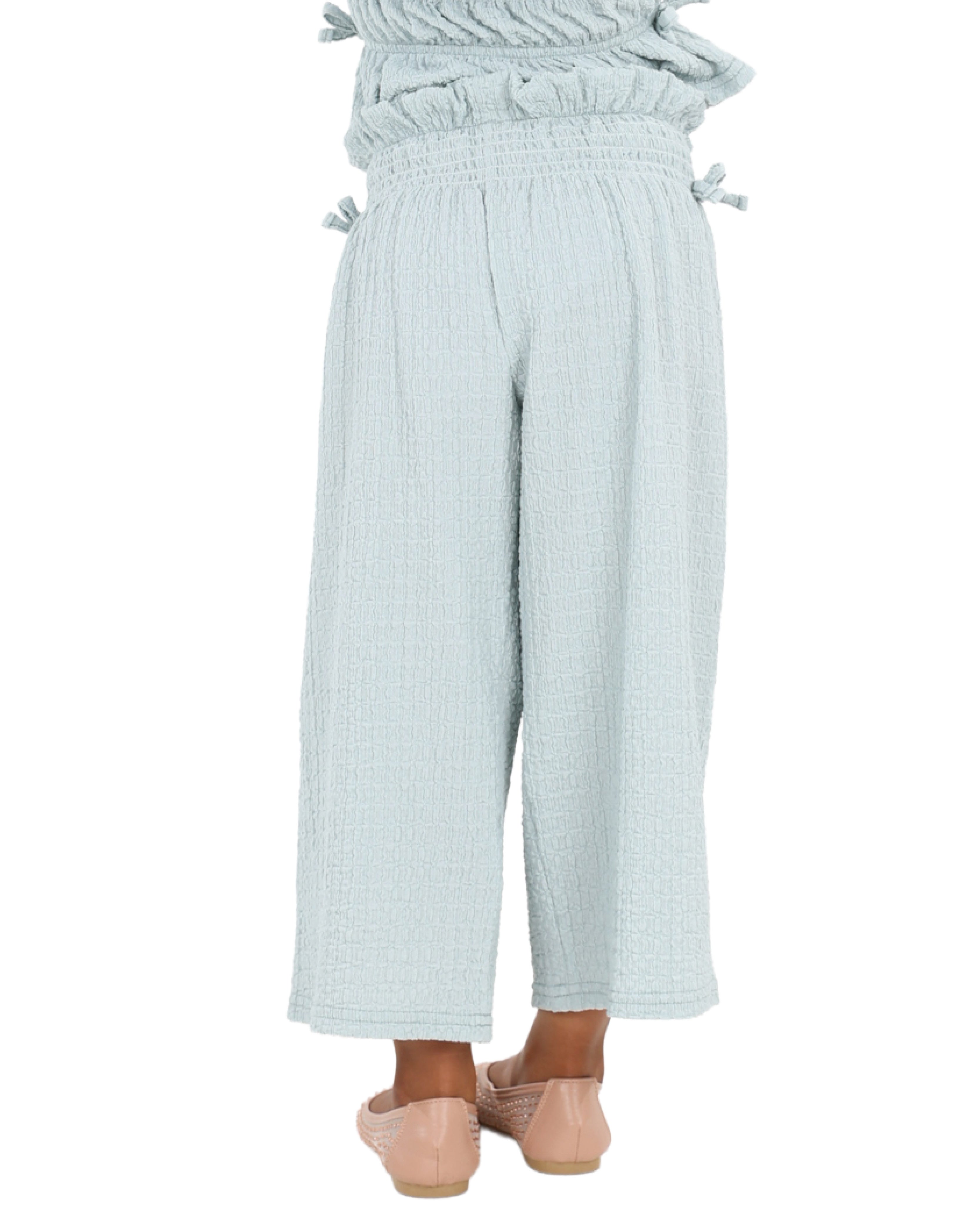 Textured Sleeveless Top & Pants Set