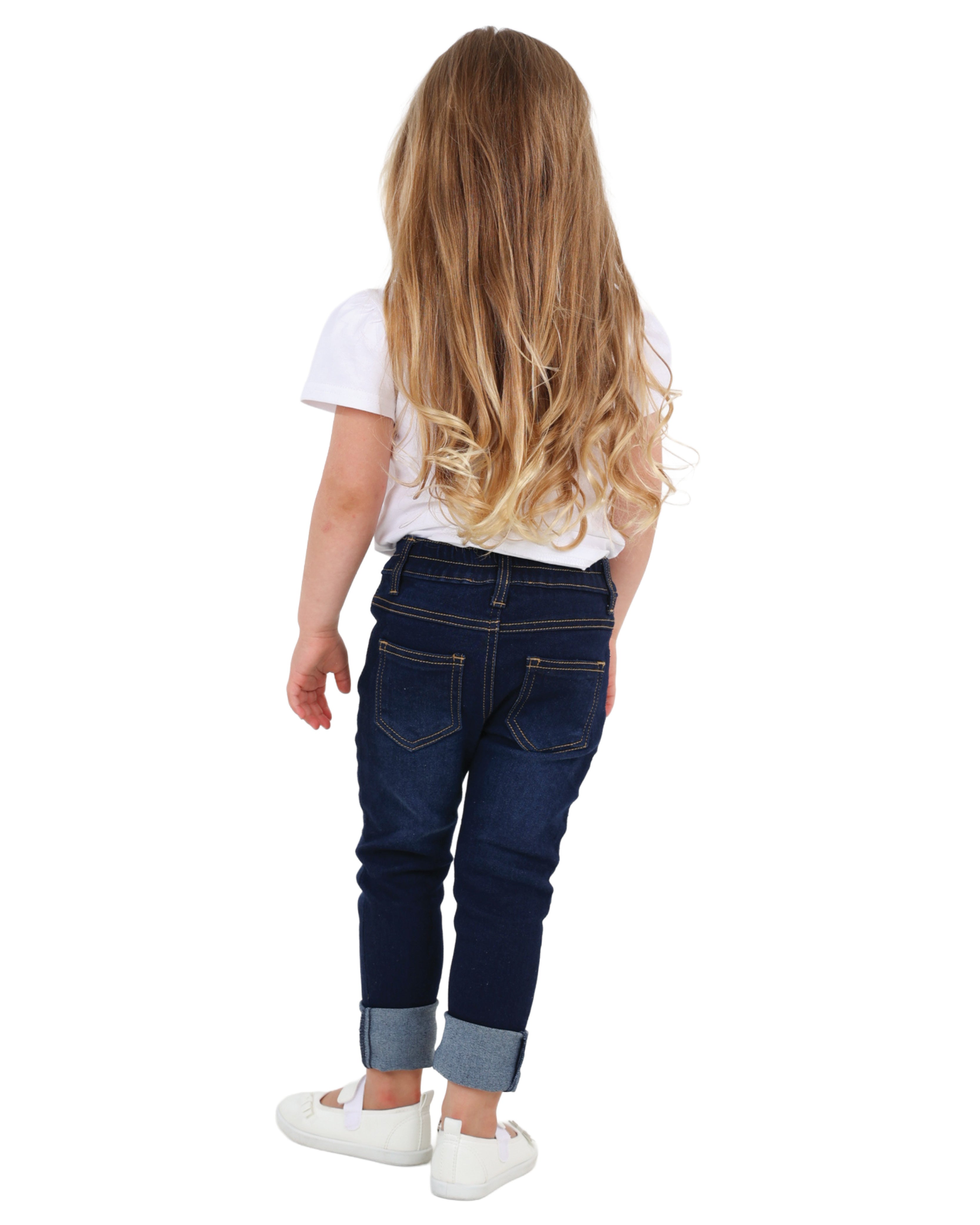 Dark Indigo "Good Vibes" Denim Jeans