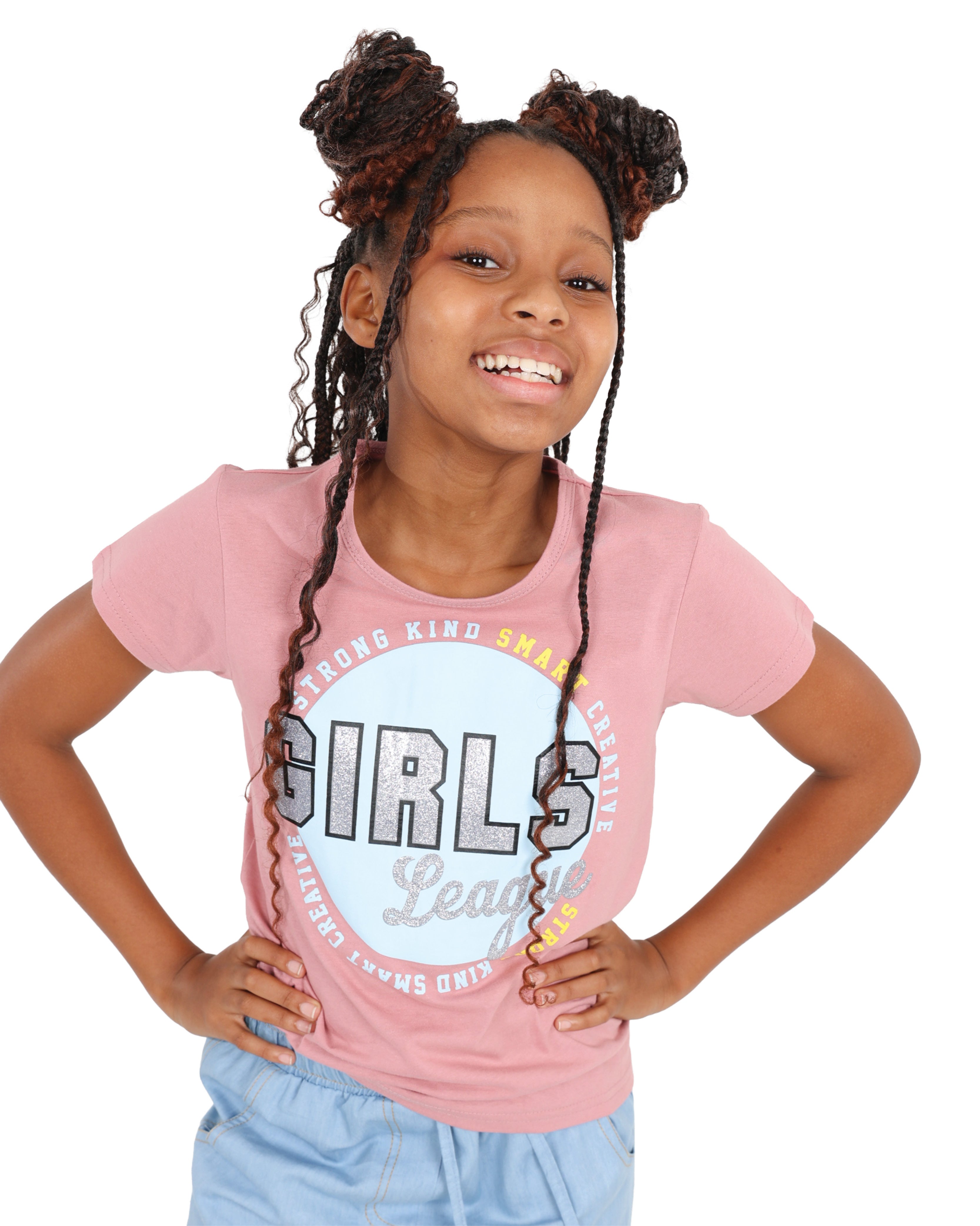 2 Pack Girls League Graphic T-Shirts