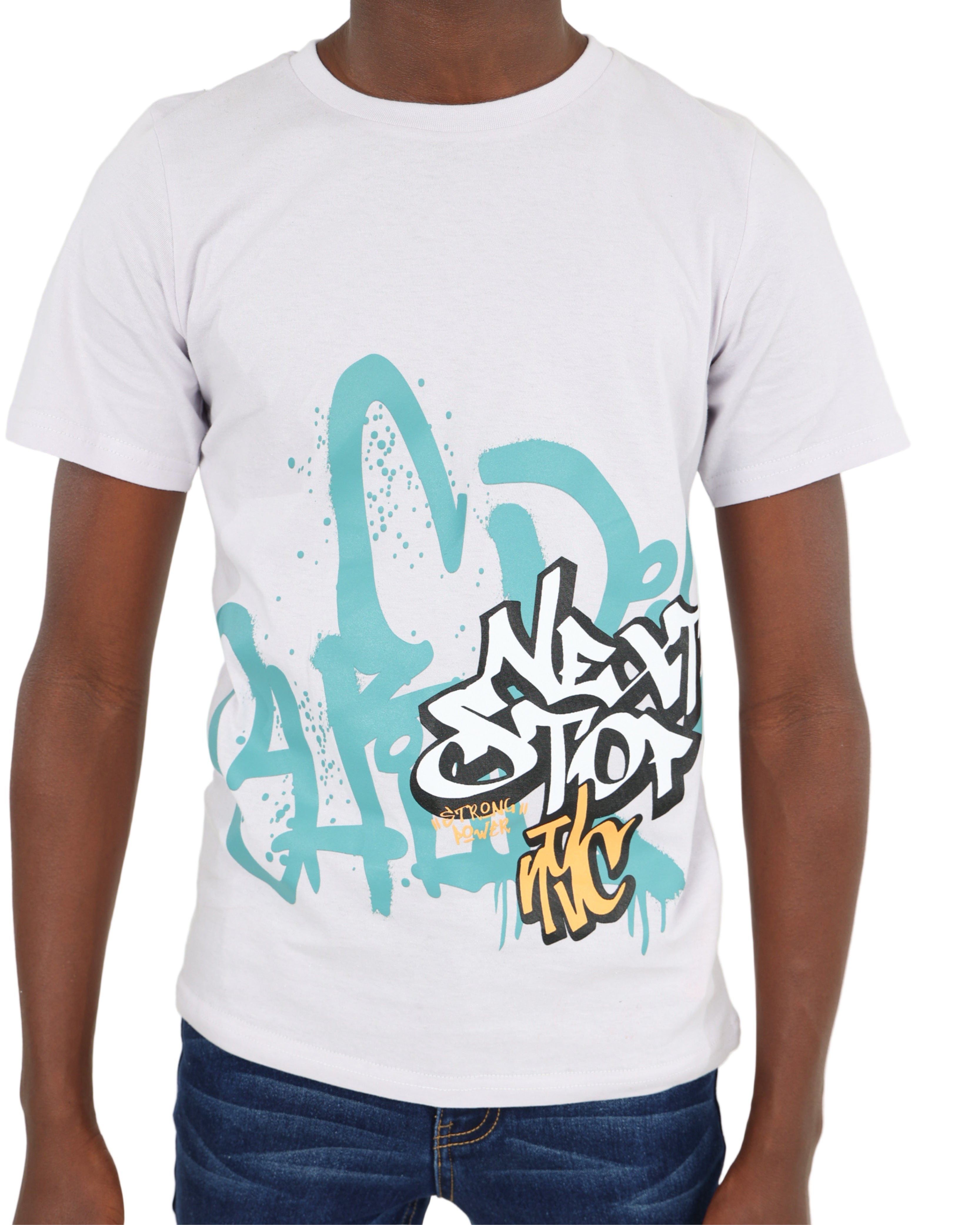 Short Sleeve Next Stop NYC Graphic T-Shirt