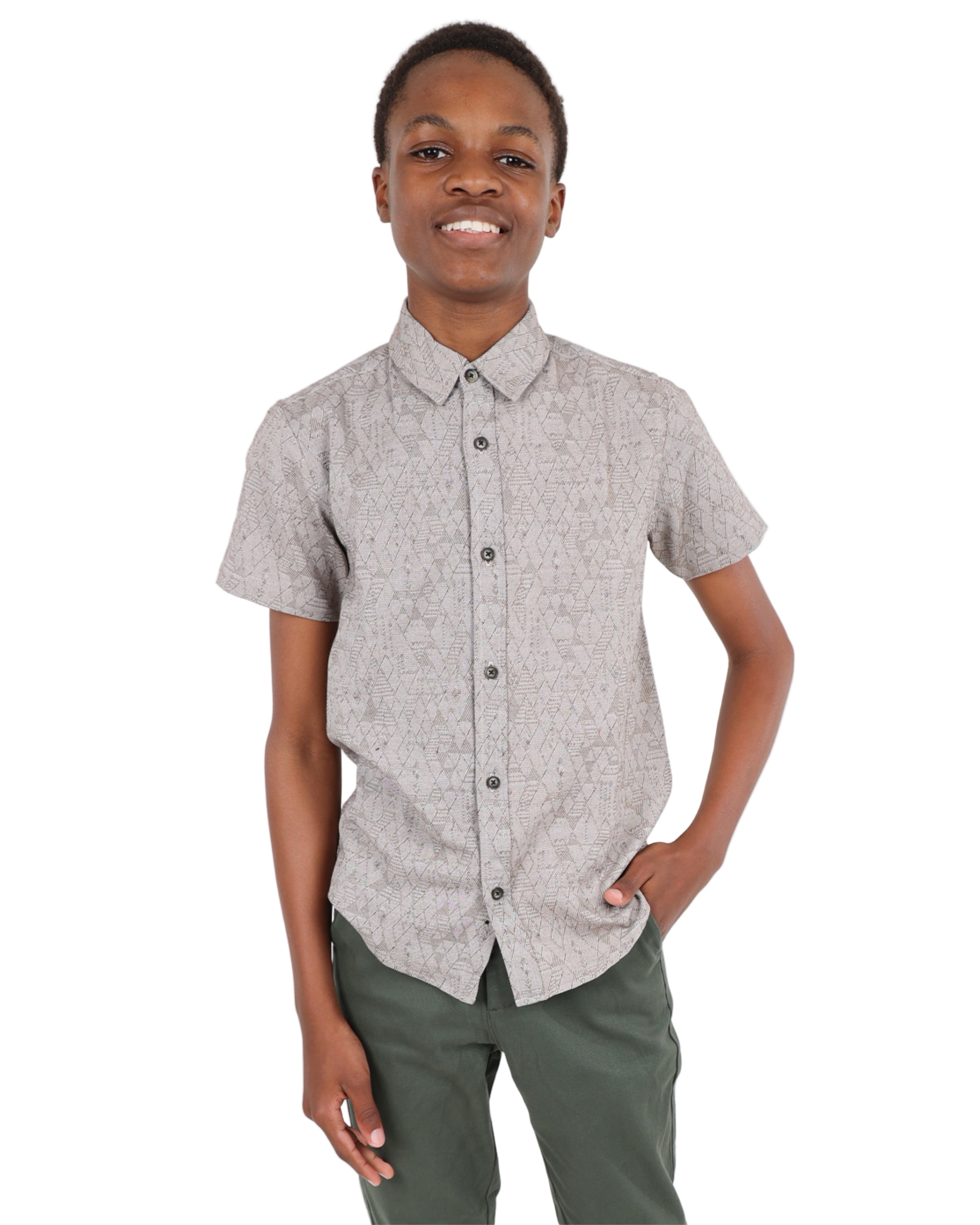 Jacquard Short Sleeve Shirt