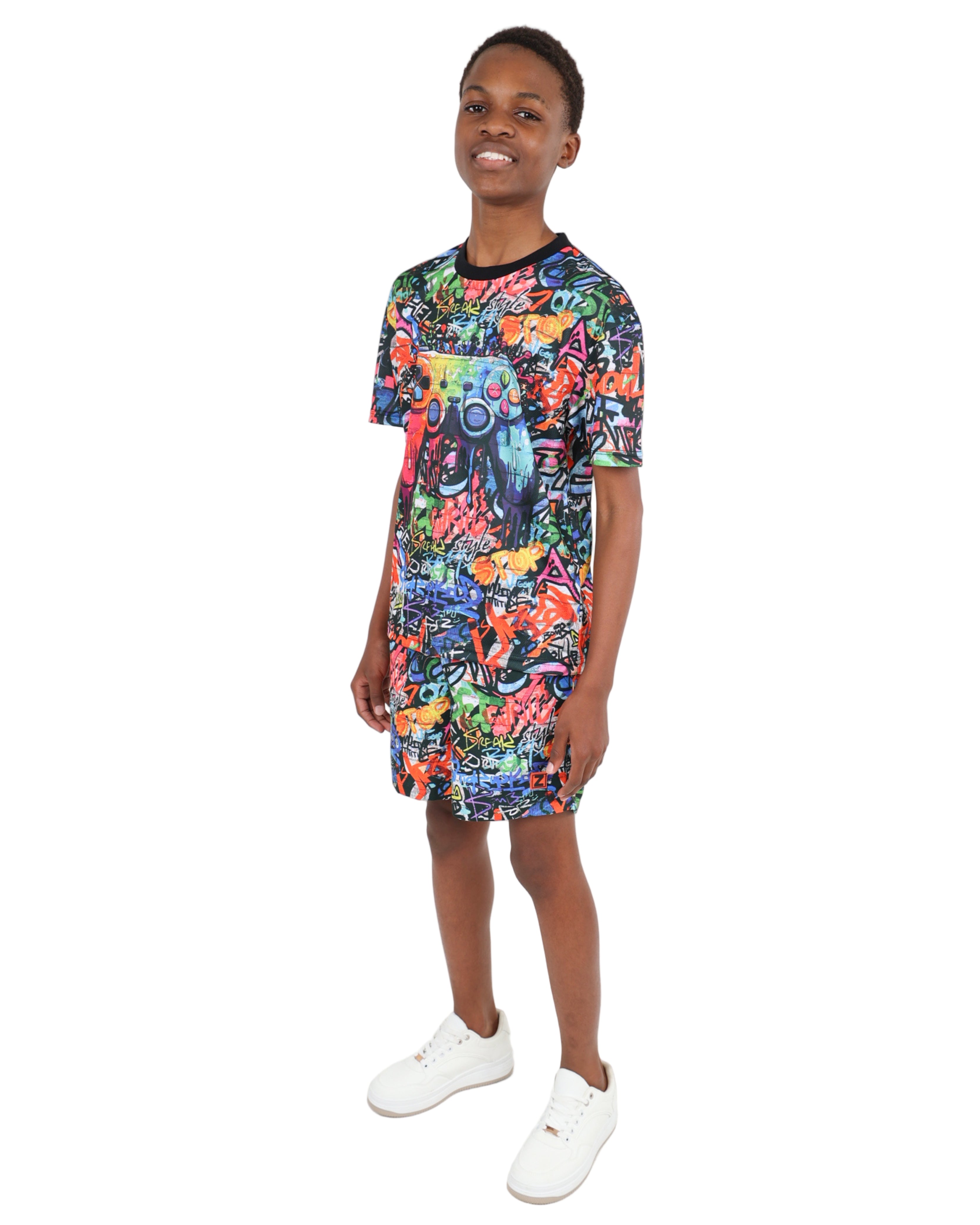 Graffiti Print Shorts