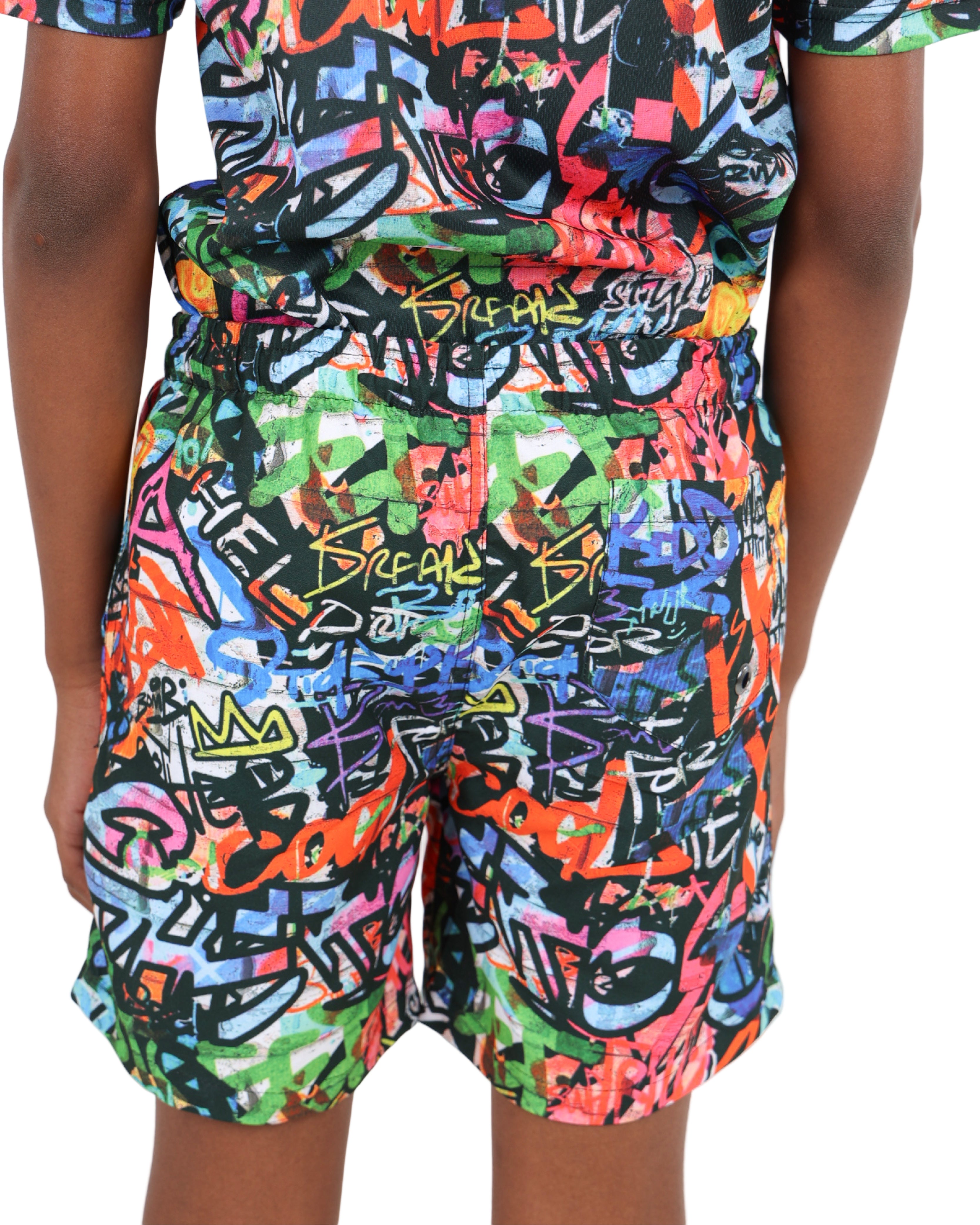 Graffiti Print Shorts