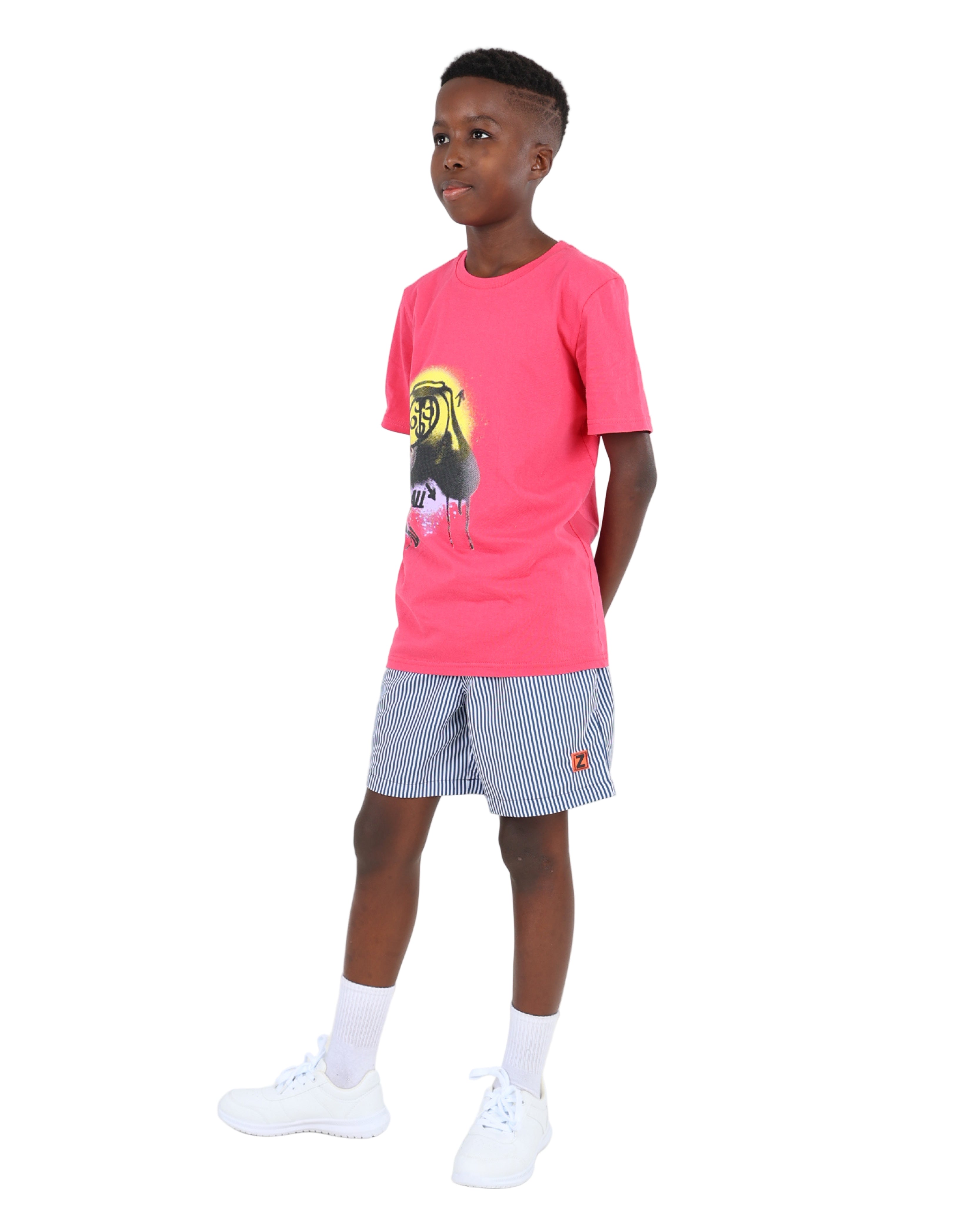 Relaxed Fit Striped Shorts