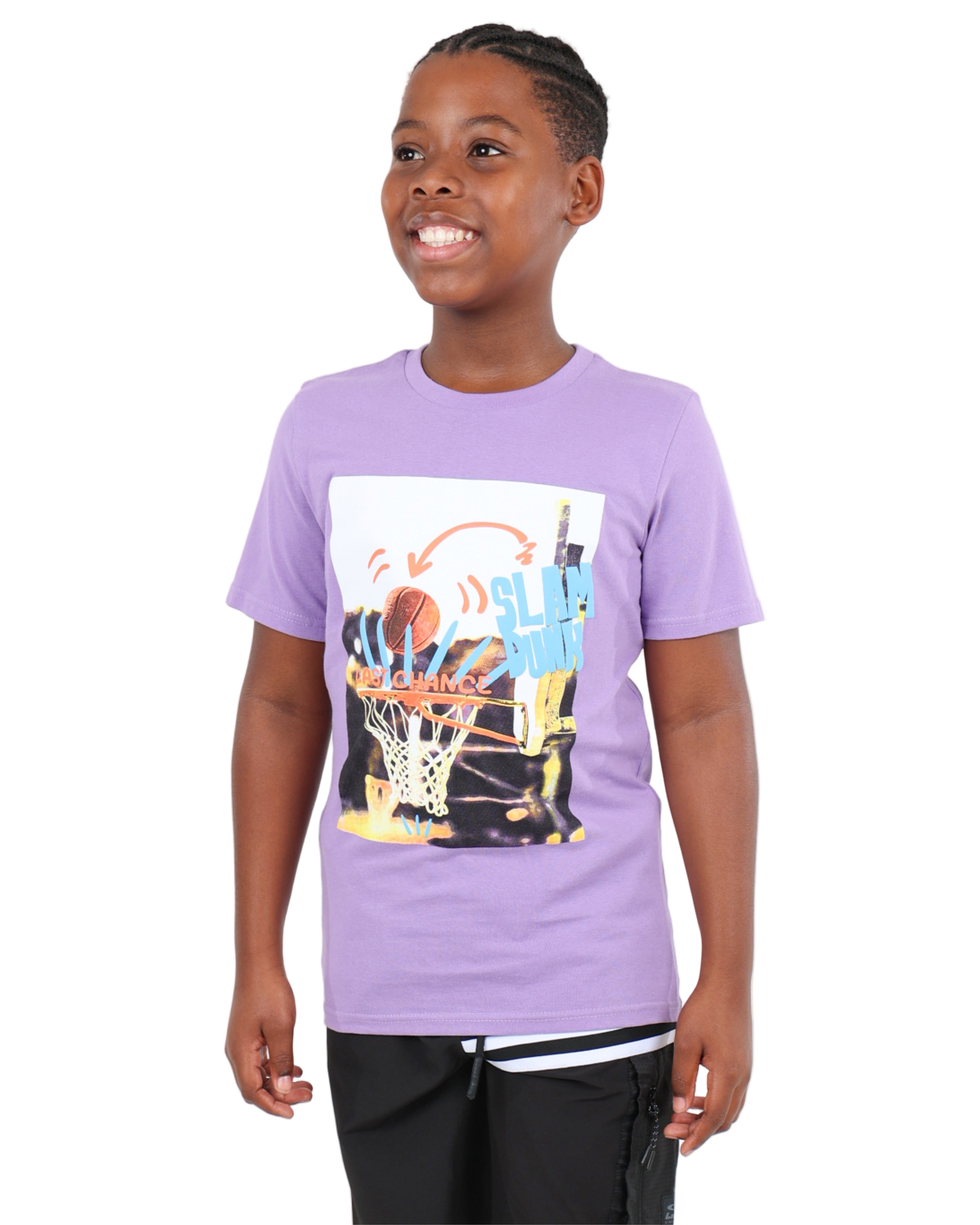 Short Sleeve Slam Dunk Graphic T-Shirt