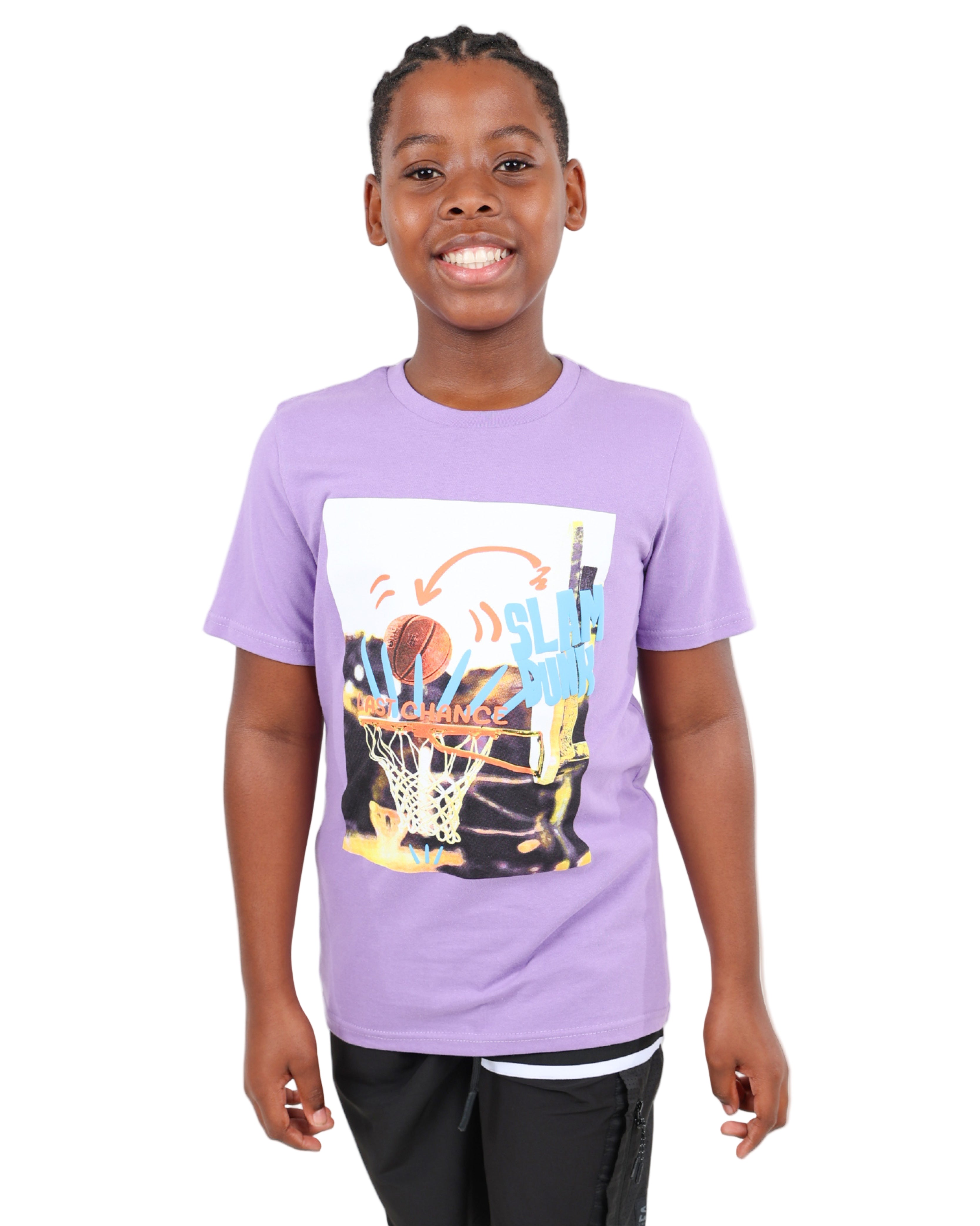 Short Sleeve Slam Dunk Graphic T-Shirt