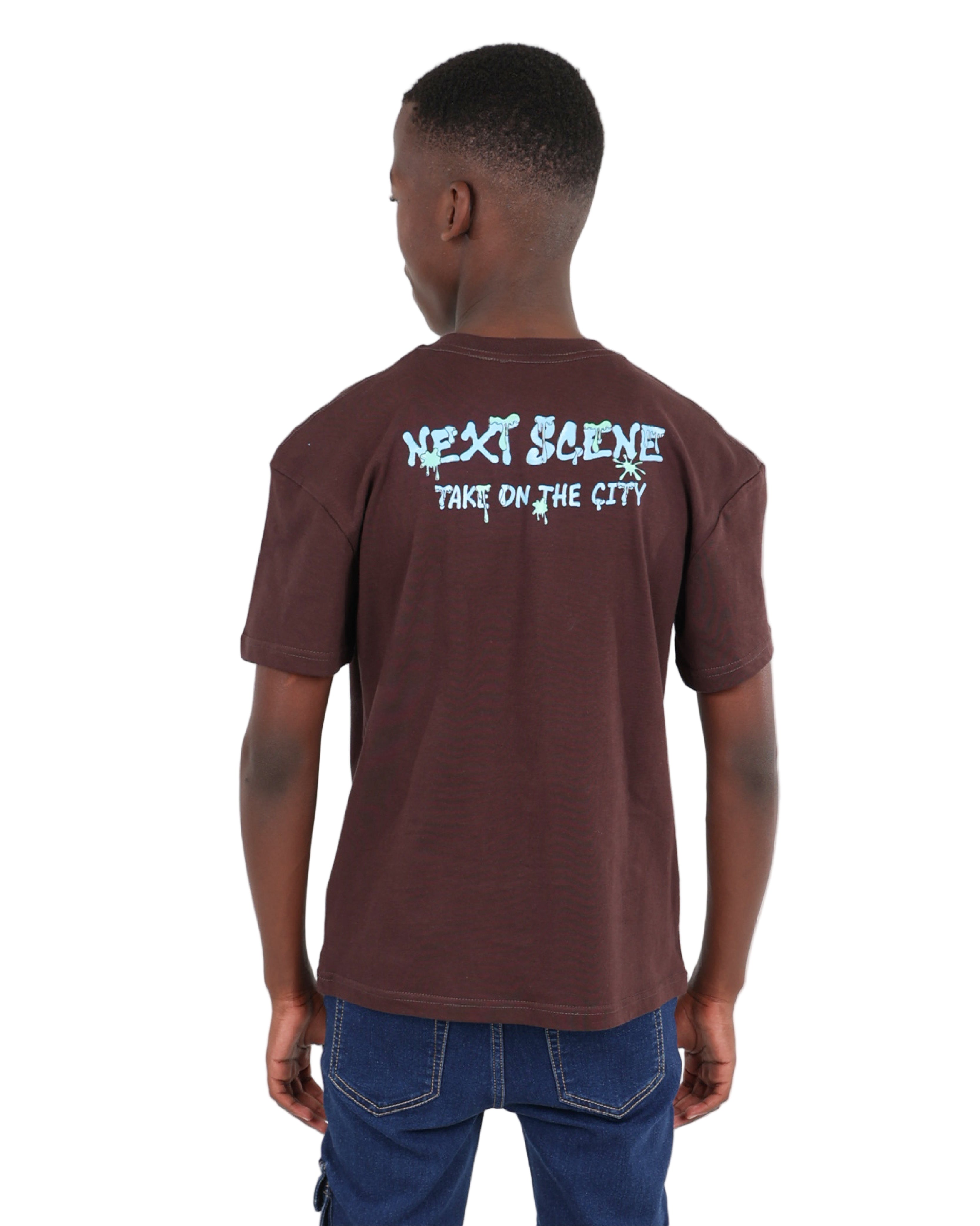 Boys Short Sleeve Statement Sneaker Graphic T-Shirt